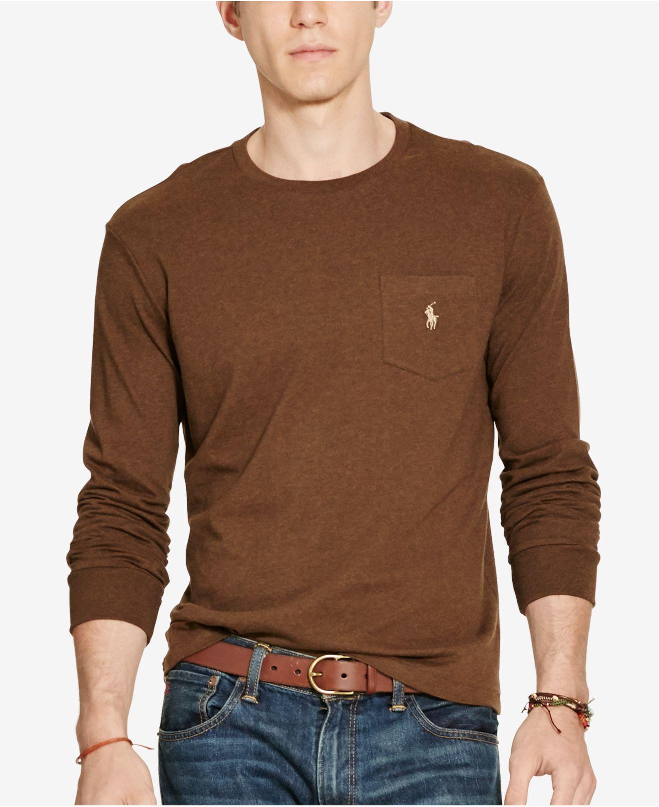 Download Lyst - Polo Ralph Lauren Men's Long-sleeve Pocket Shirt in ...