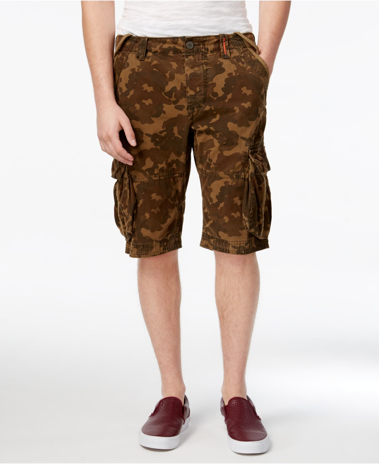 Superdry Men's Core Camouflage Cargo Shorts in Animal for Men (Navy
