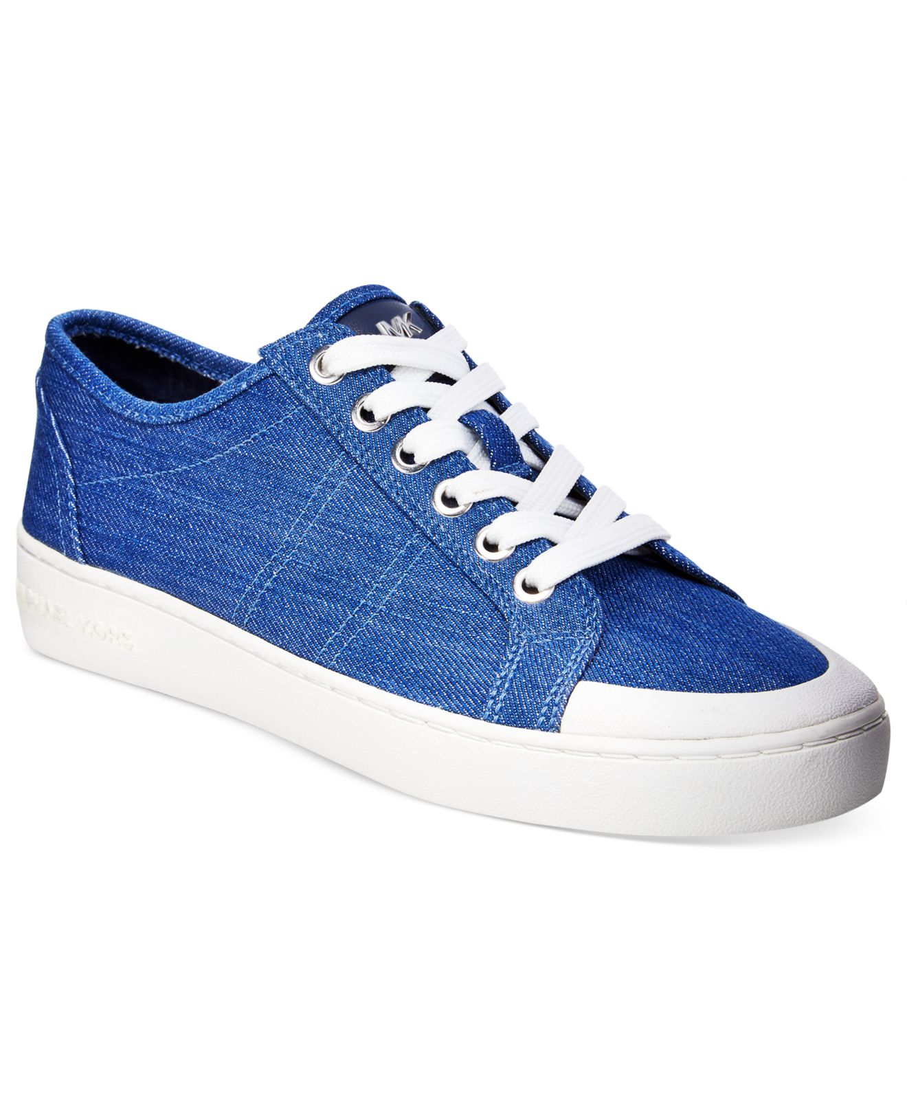 Michael kors Michael Harlen Lace-up Sneakers in Blue | Lyst