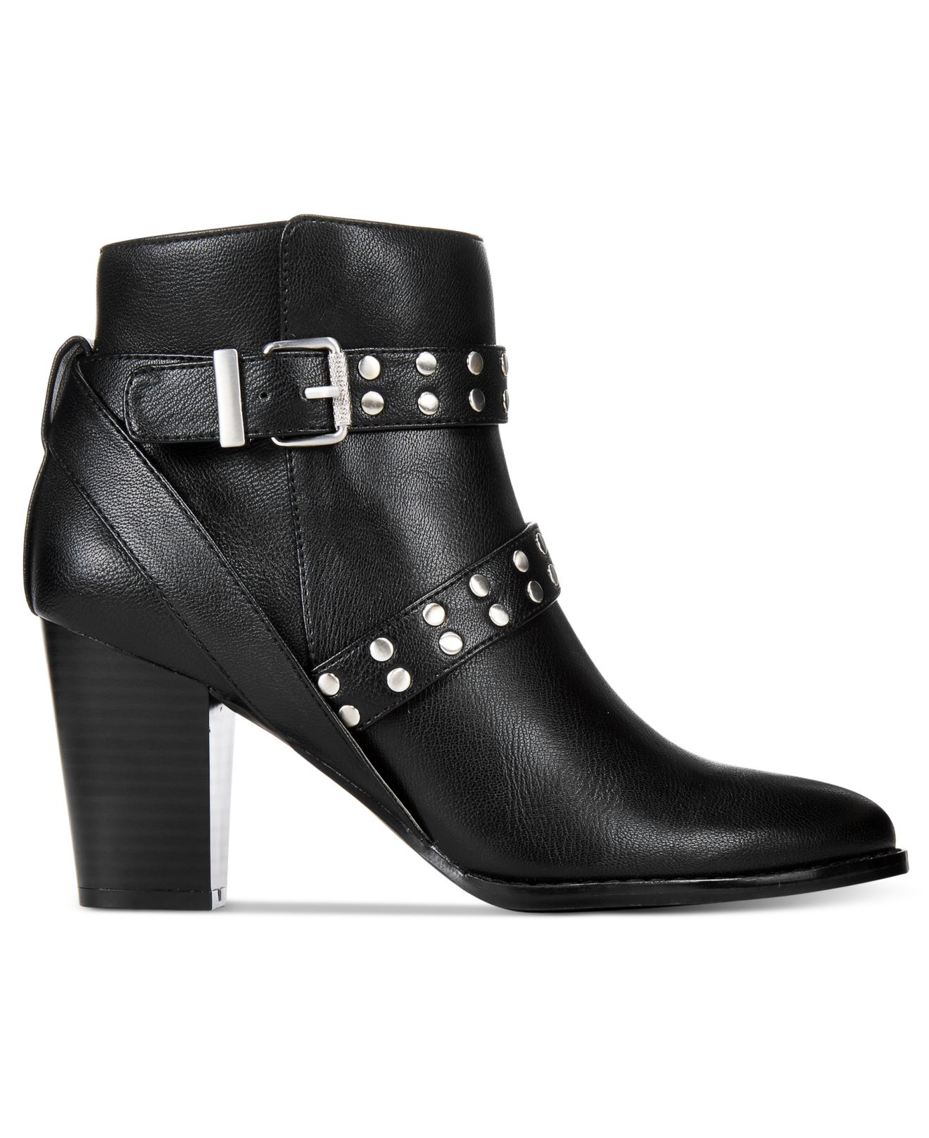 Style & co. Betzie Buckle Booties, Only At Macy&#39;s in Black | Lyst