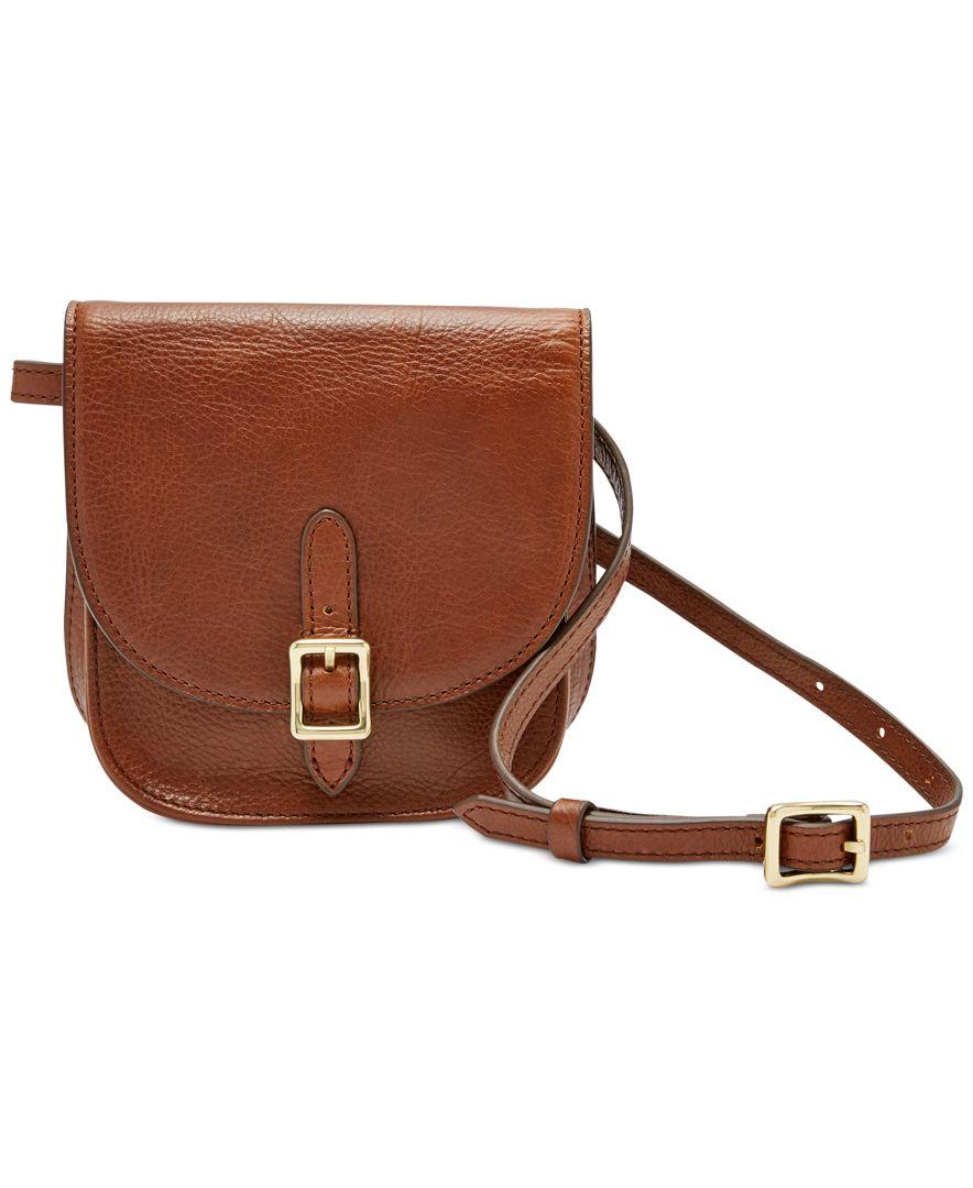 Lyst Fossil Saddle Leather Fanny Pack in Brown