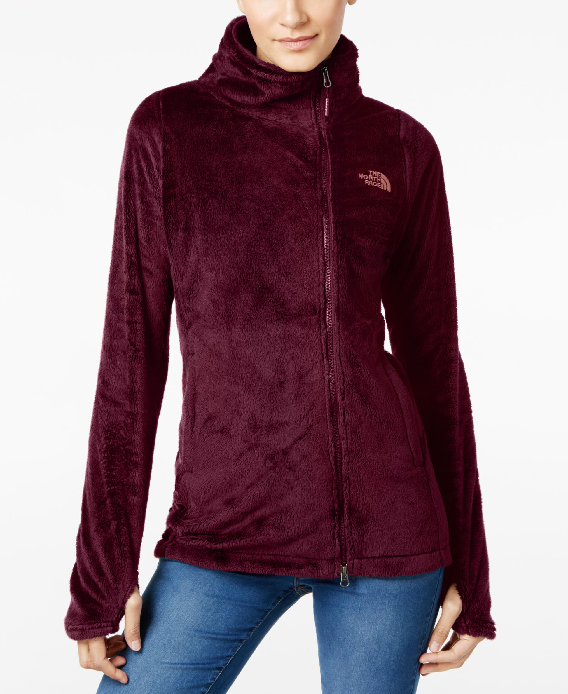north face purple parka