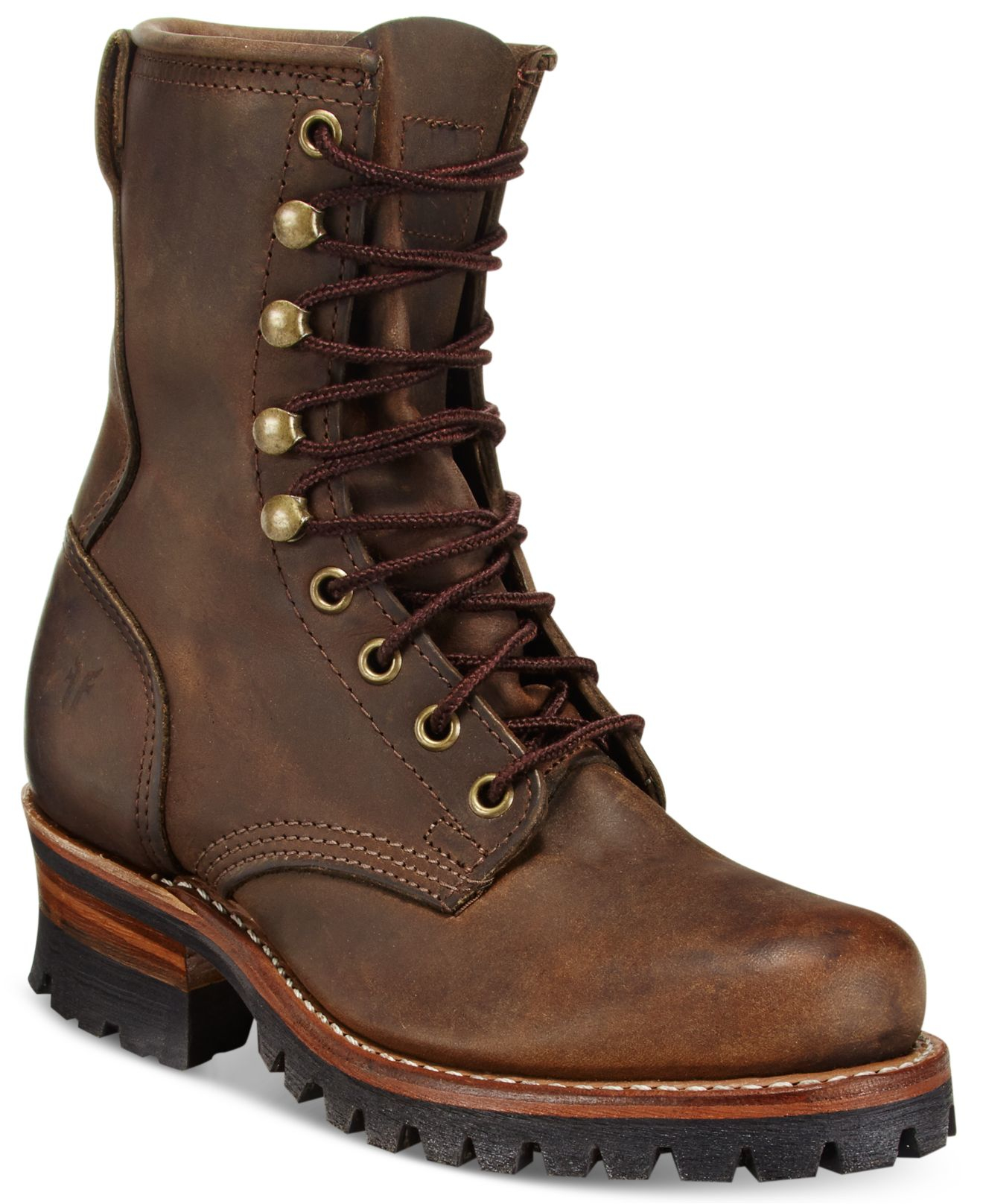 Frye Women's Logger 8g Mid-shaft Boots in Brown (Tan) | Lyst