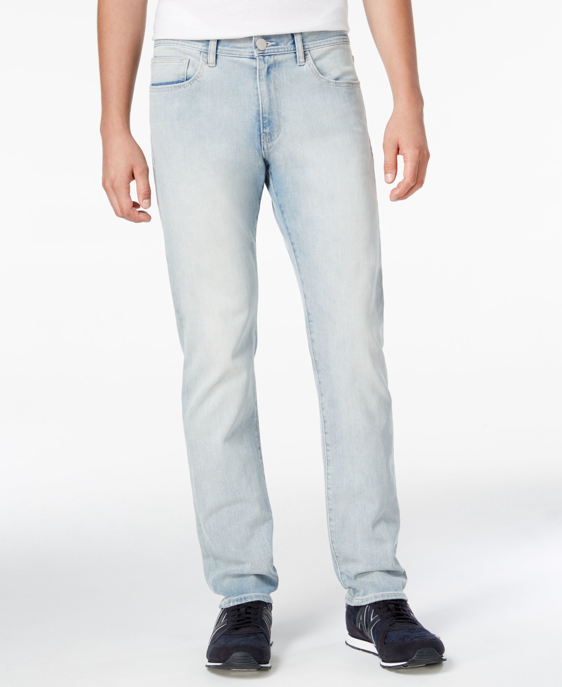 Armani exchange Men's Straight Fit Jeans in Blue for Men | Lyst