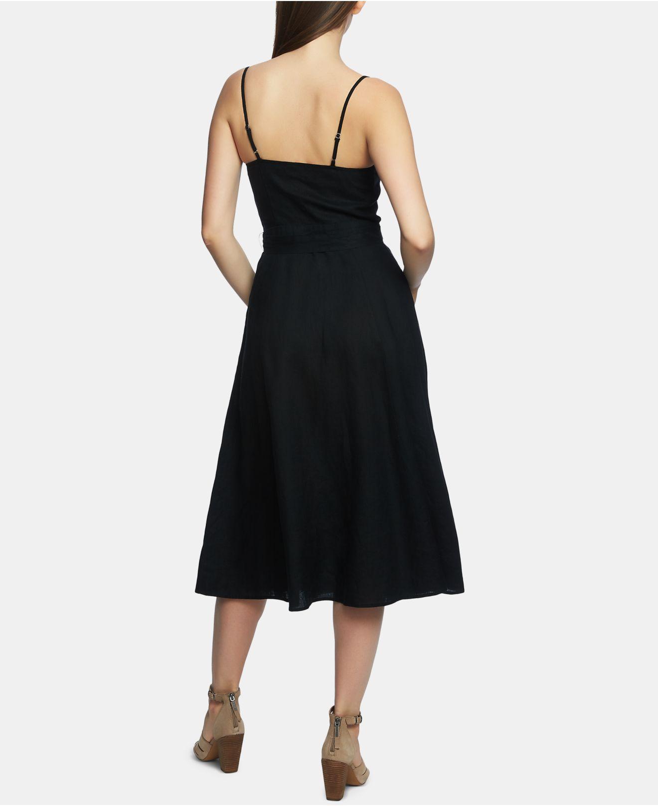 1.STATE Linen Fit & Flare Sundress in Black - Save 40% - Lyst