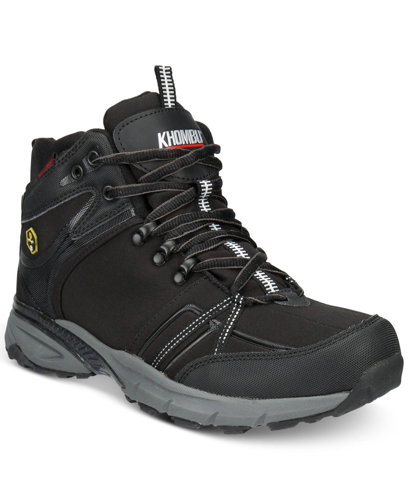 khombu men's wind rip lace up hiker boot