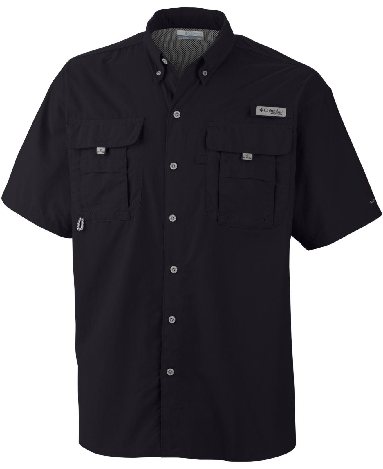 Columbia Big And Tall Pfg Bahama Ii Short-sleeve Shirt in Black for Men ...