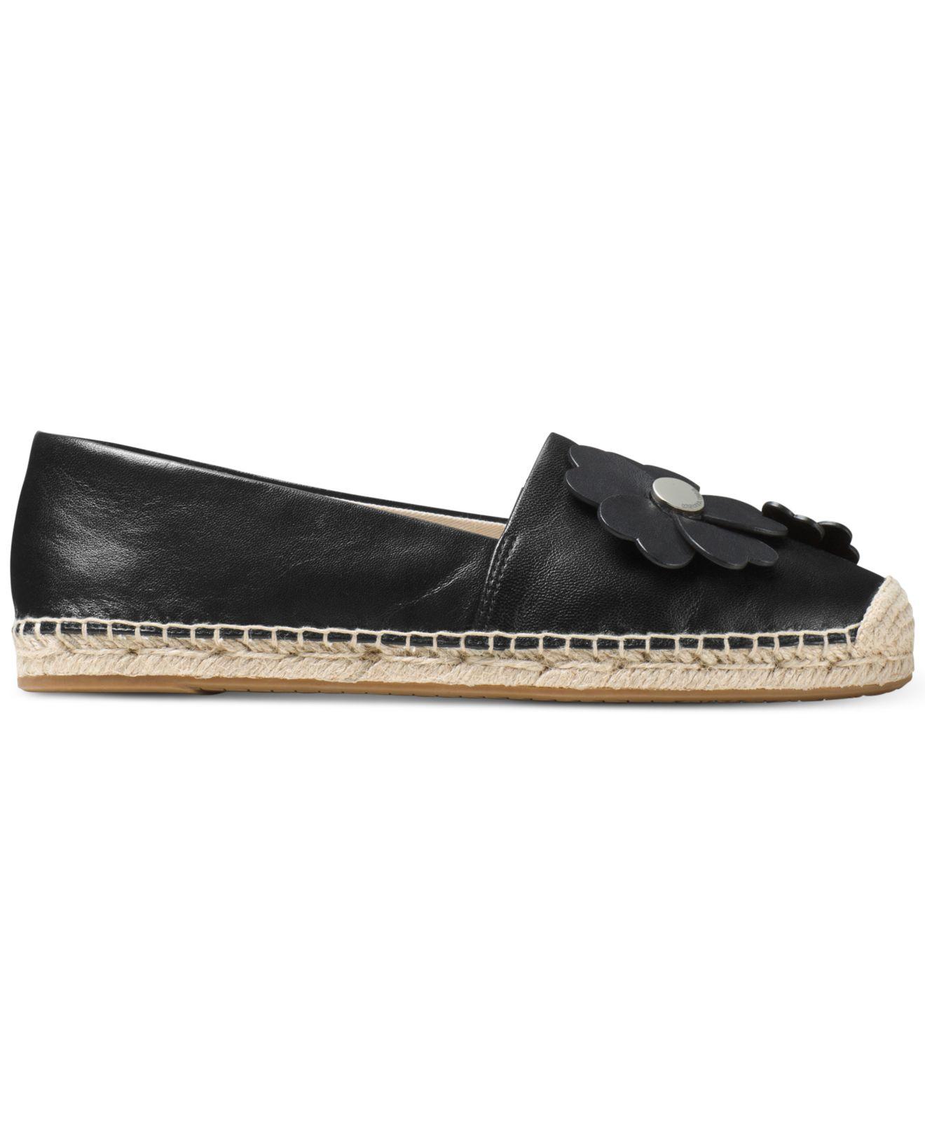 espadrille slippers lyst michael kors kit espadrille slip on flats in black espadrille slippers lyst michael kors kit espadrille slip on flats in black
