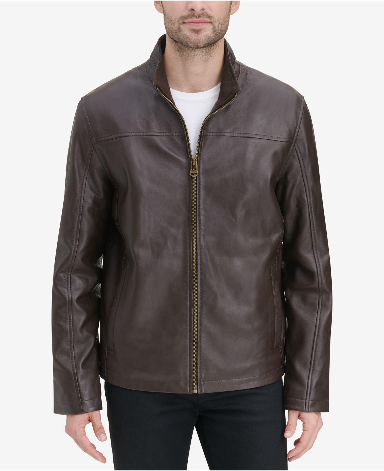 Lyst Cole Haan Smooth Leather Jacket Created For Macy S In Brown Lyst Cole Haan Smooth Leather Jacket Created For Macy S In Brown Men