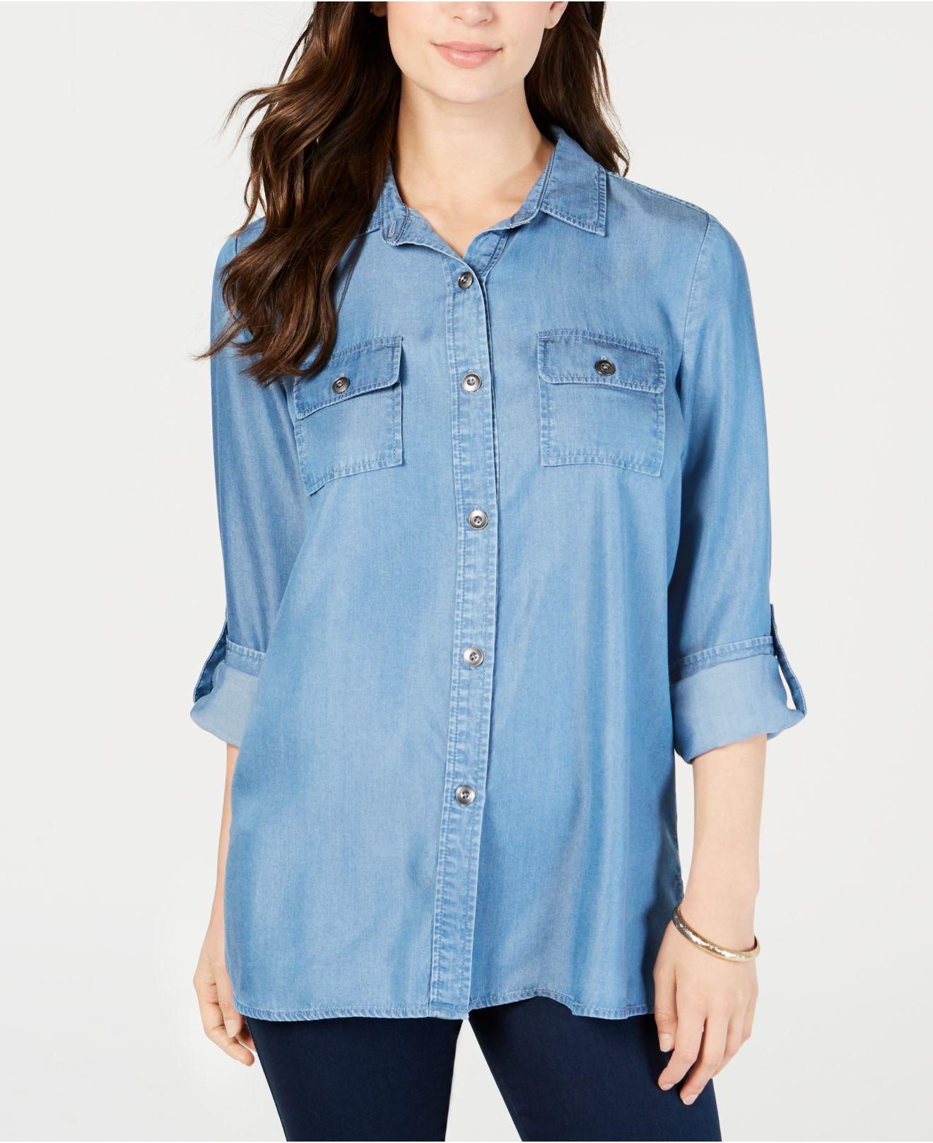 petite utility shirt