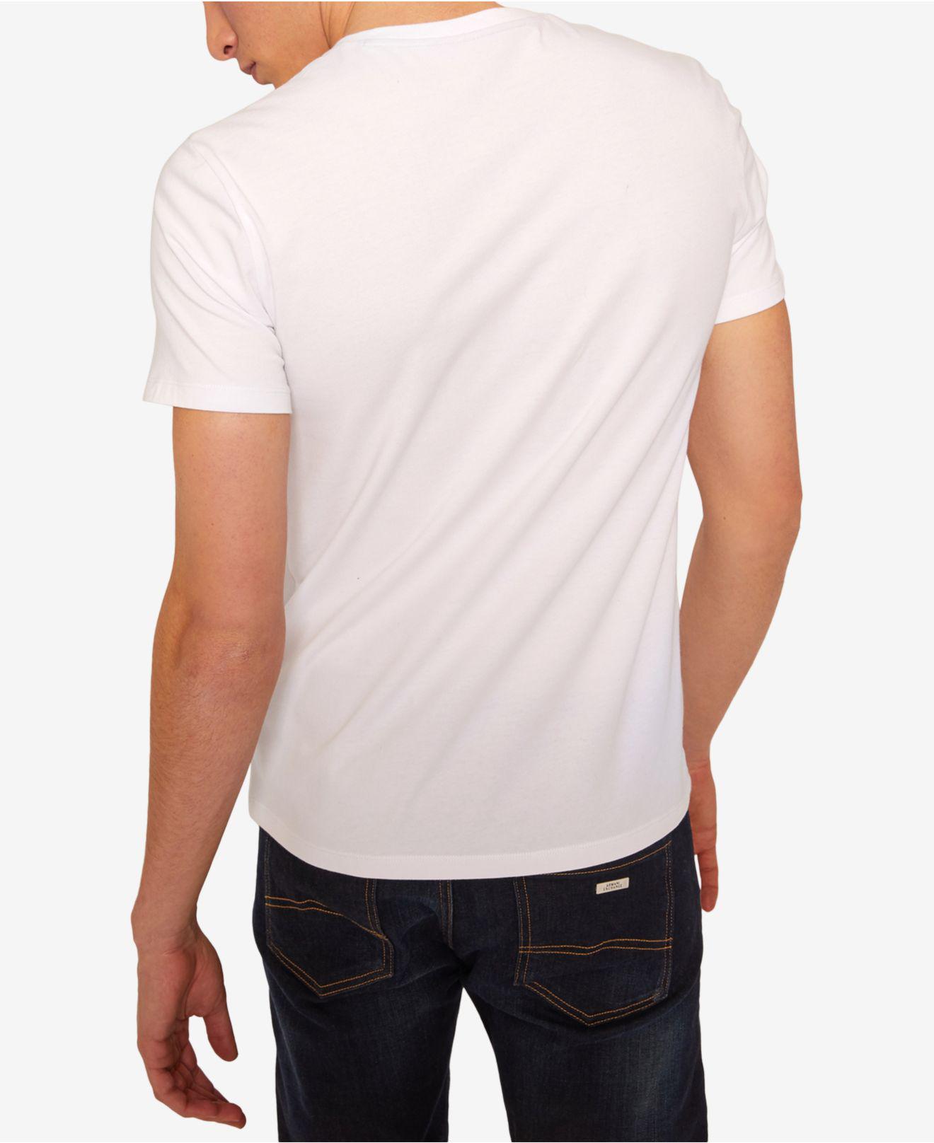 armani exchange shirts white