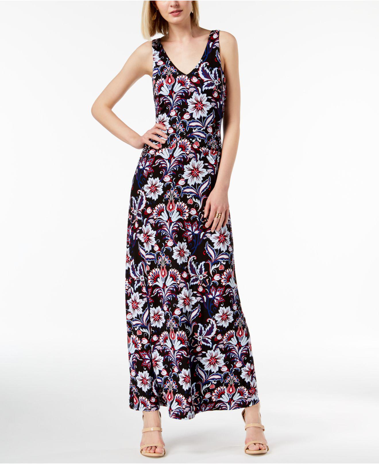 inc floral print maxi dress