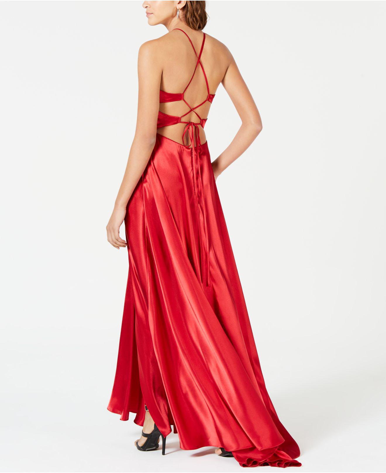 macys red evening gowns