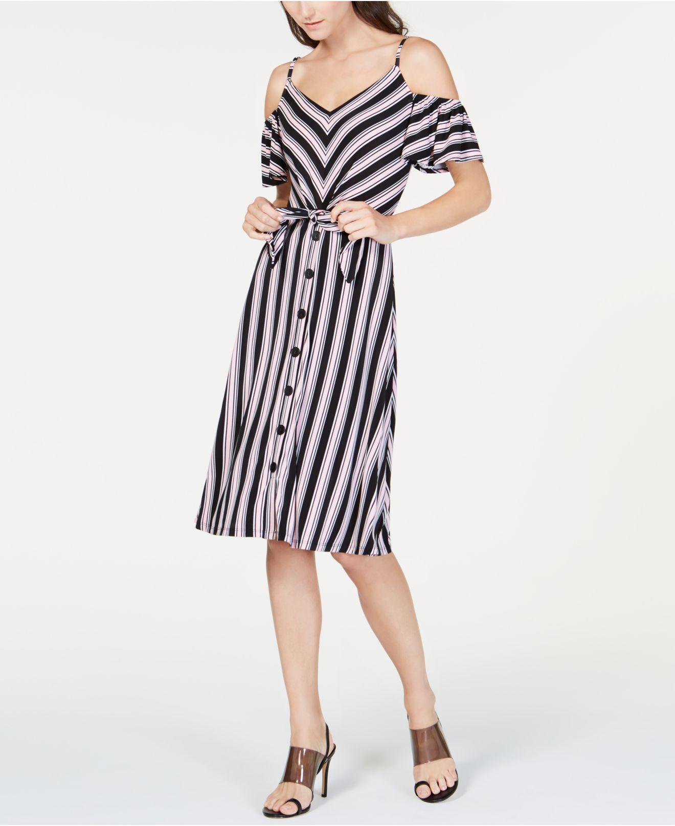 macy's black midi dress