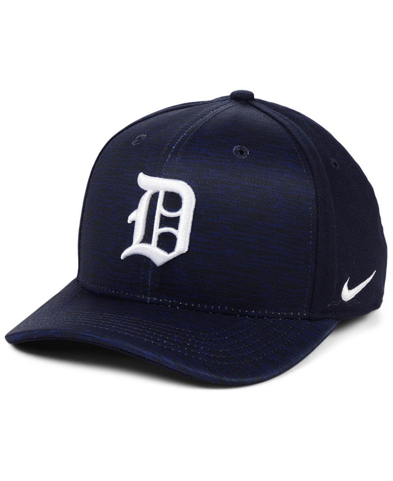 Nike Detroit Tigers Velocity Swooshflex Stretch Fitted Cap in Blue for ...