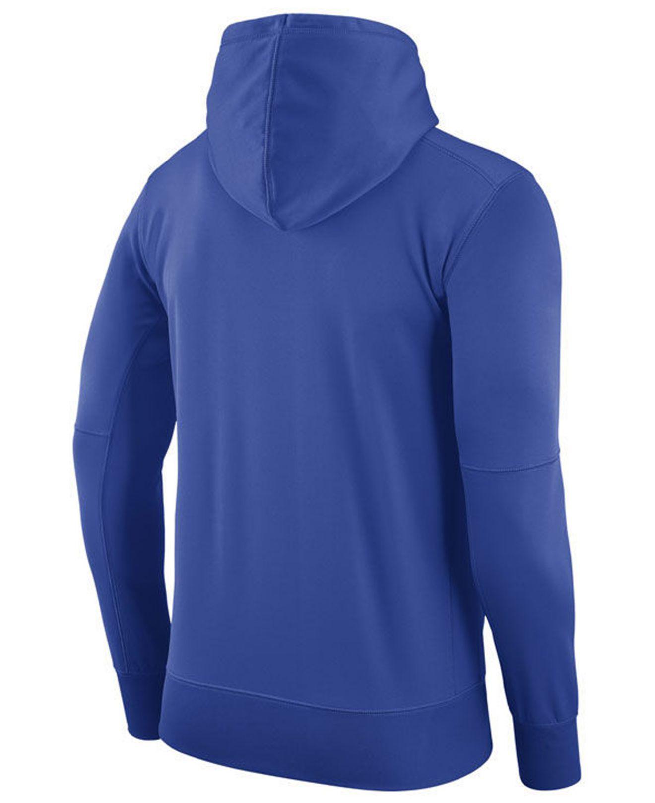 Nike Duke Blue Devils Staff Pullover Hooded Sweatshirt in Blue for Men ...