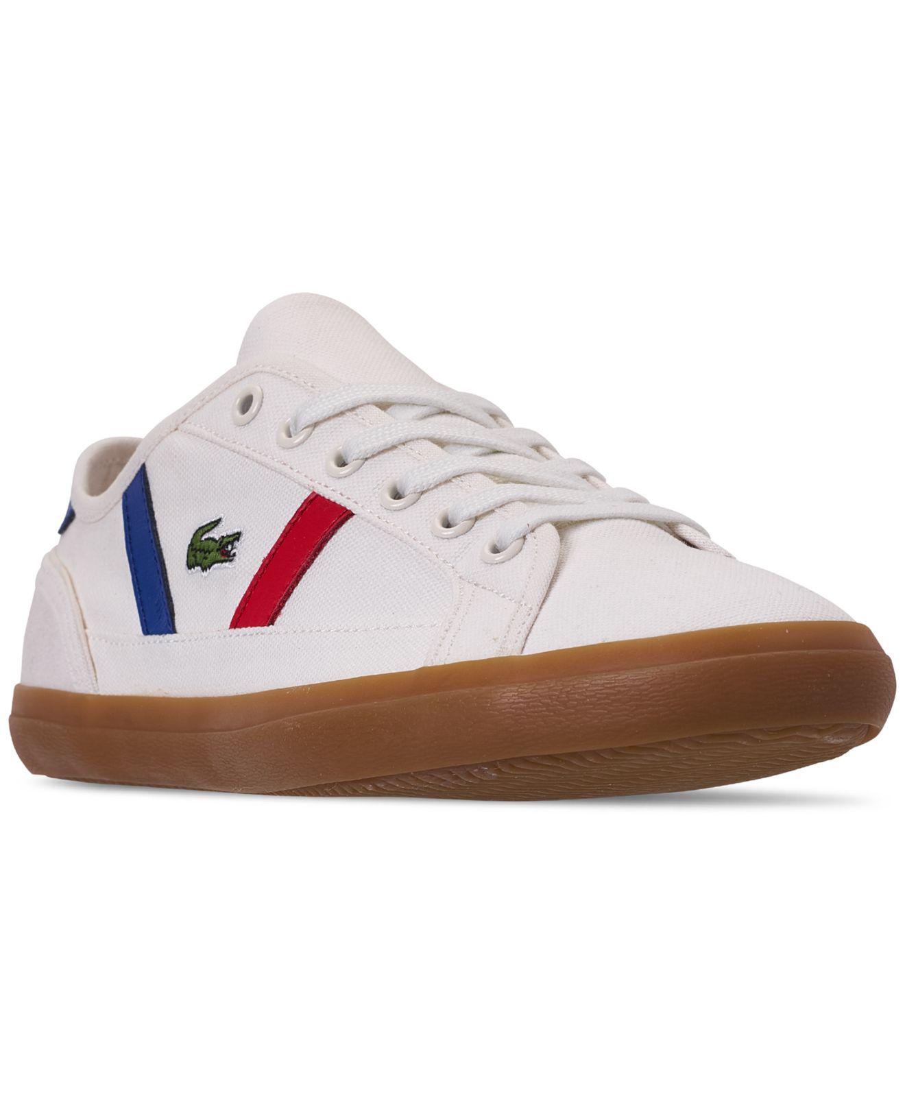  Lacoste  Sideline Casual Sneakers  From Finish Line in White 