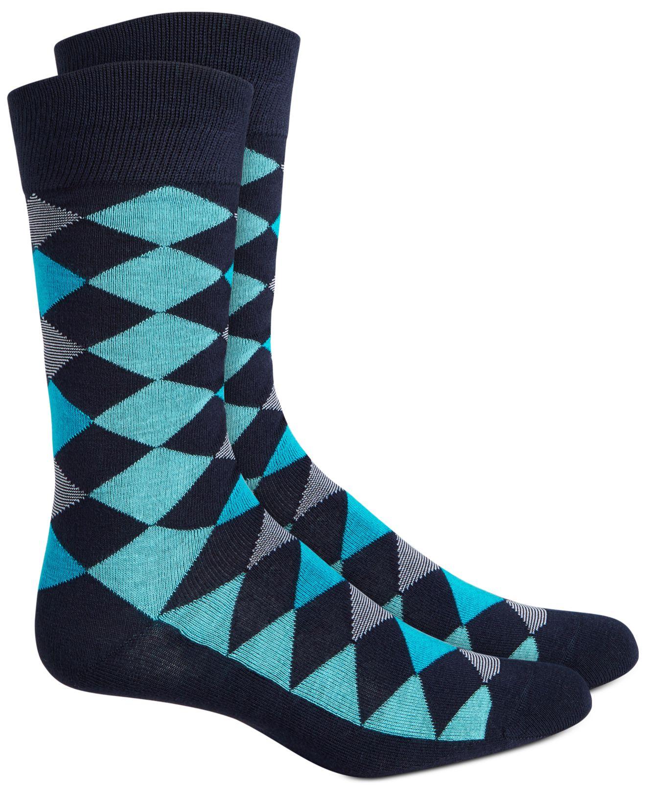 Lyst - Alfani Argyle Socks, Created For Macy's in Blue for Men