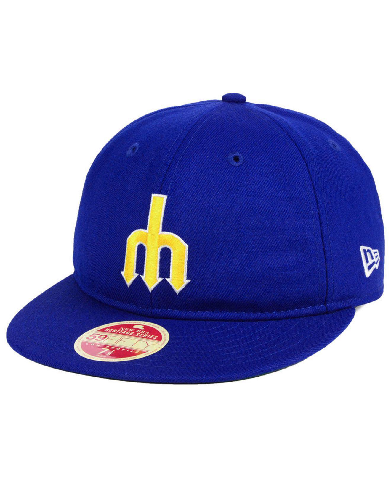 Lyst - KTZ Seattle Mariners Heritage Retro Classic 59fifty Fitted Cap ...