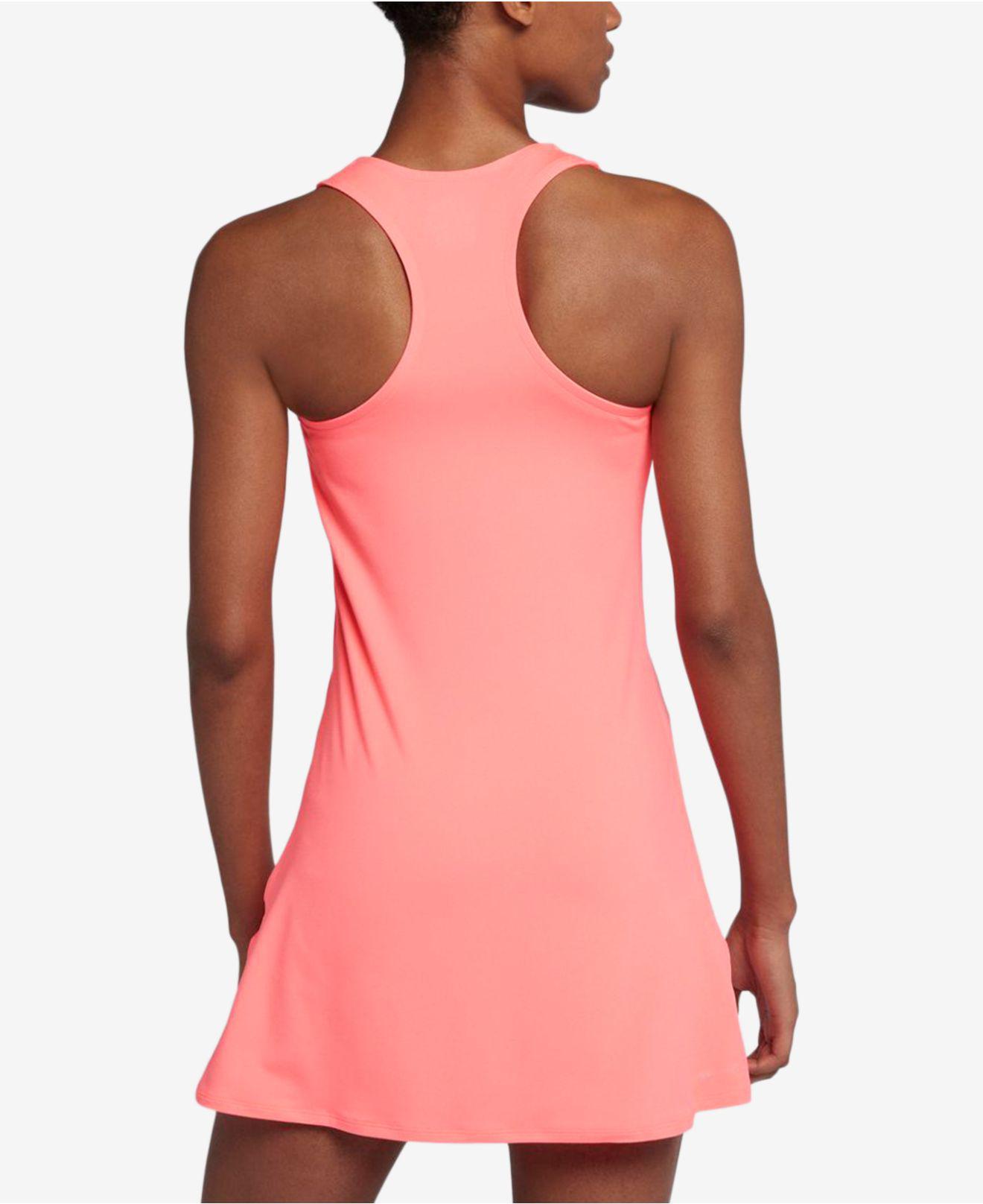 Download Lyst - Nike Court Racerback Pure Tennis Dress in Pink