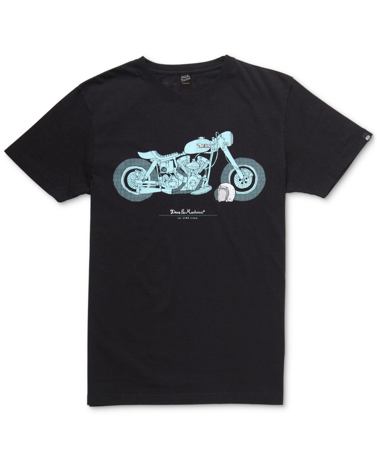 Lyst - Deus Ex Machina Motorcycle Graphic T-shirt in Black for Men