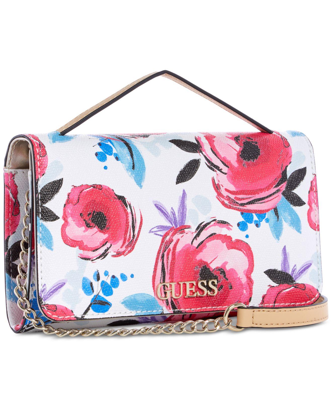 guess kamryn top handle crossbody wallet