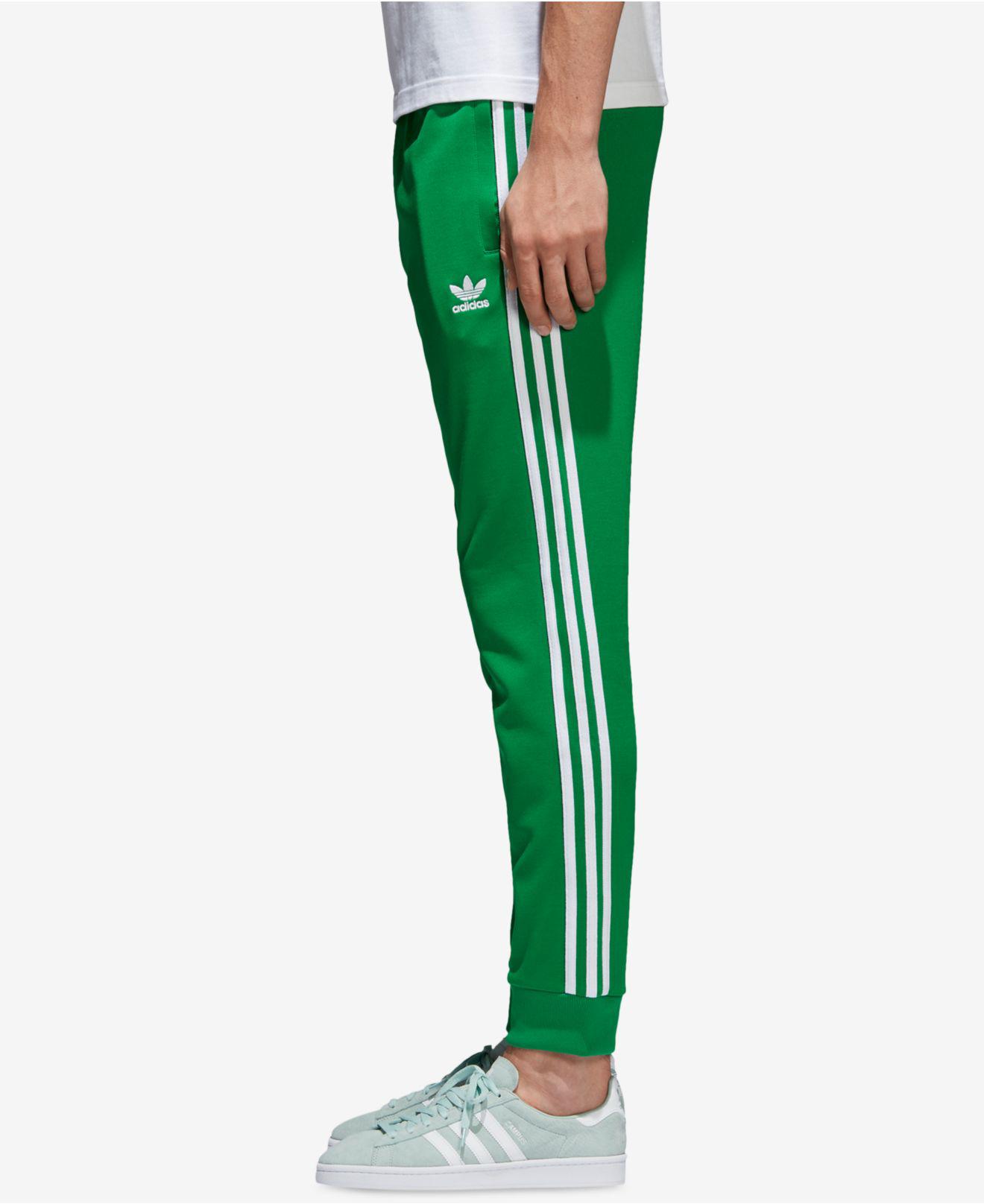 Lyst adidas hombres SST pista pantalones en verde para hombres Lyst adidas hombres SST pista pantalones en verde para hombres