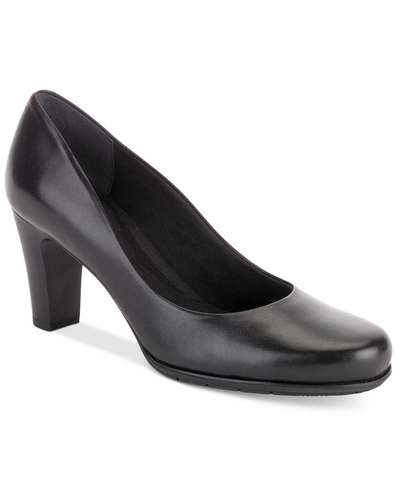 Lyst Rockport Total Motion Round Toe Pumps In Black   Rockport Black Total Motion Round Toe Pumps 