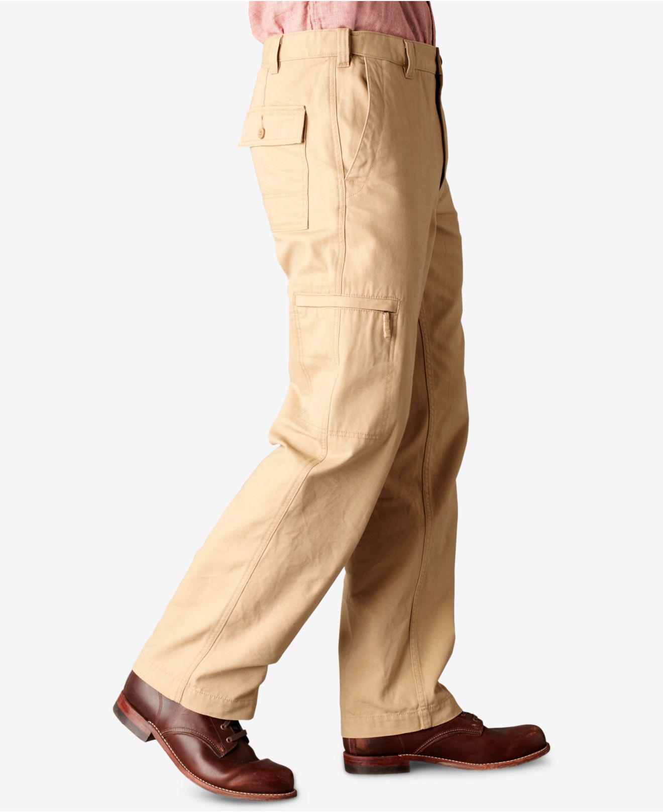 Lyst Dockers D3 Classic Fit Comfort Cargo Flat Front Pants in Natural