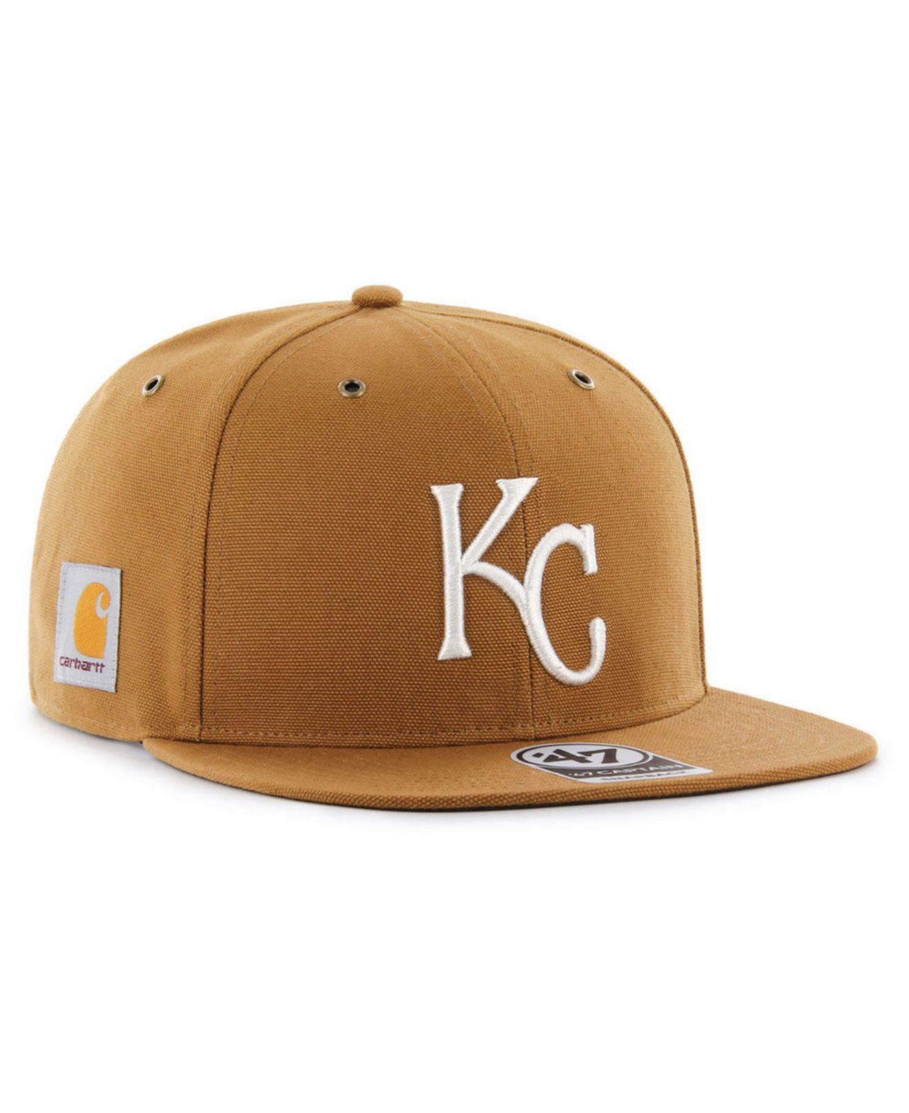 47 Brand Kansas City Royals Carhartt Captain Cap in Brown for Men - Lyst