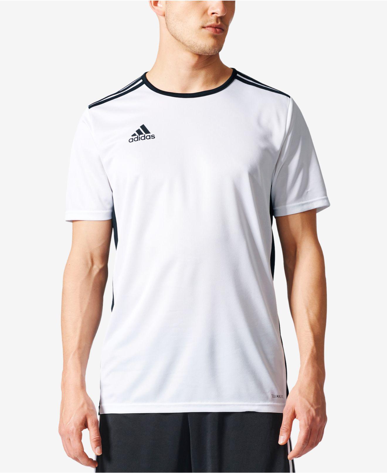 Lyst - Adidas Men's Entrada ClimaliteÂ® Soccer Shirt in White for Men