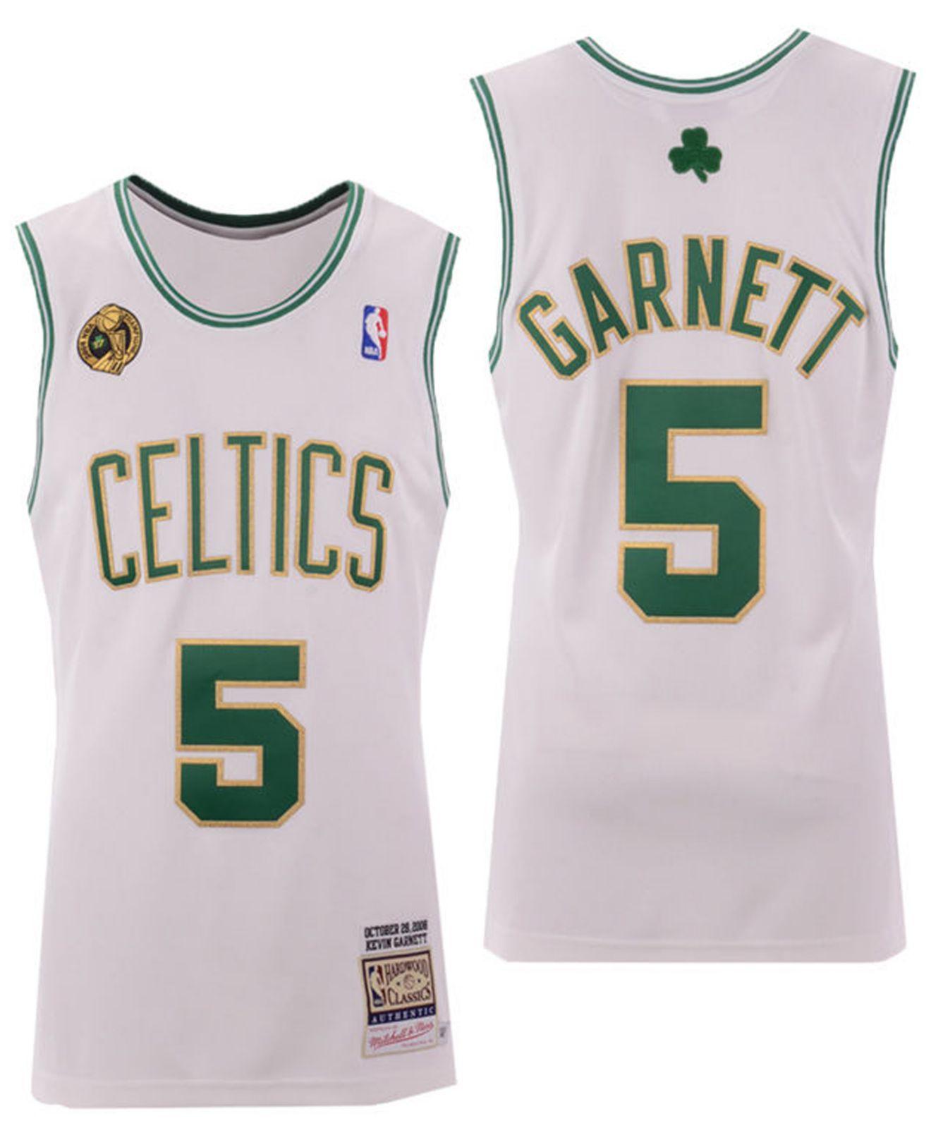 Lyst - Mitchell & Ness Kevin Garnett Boston Celtics ...