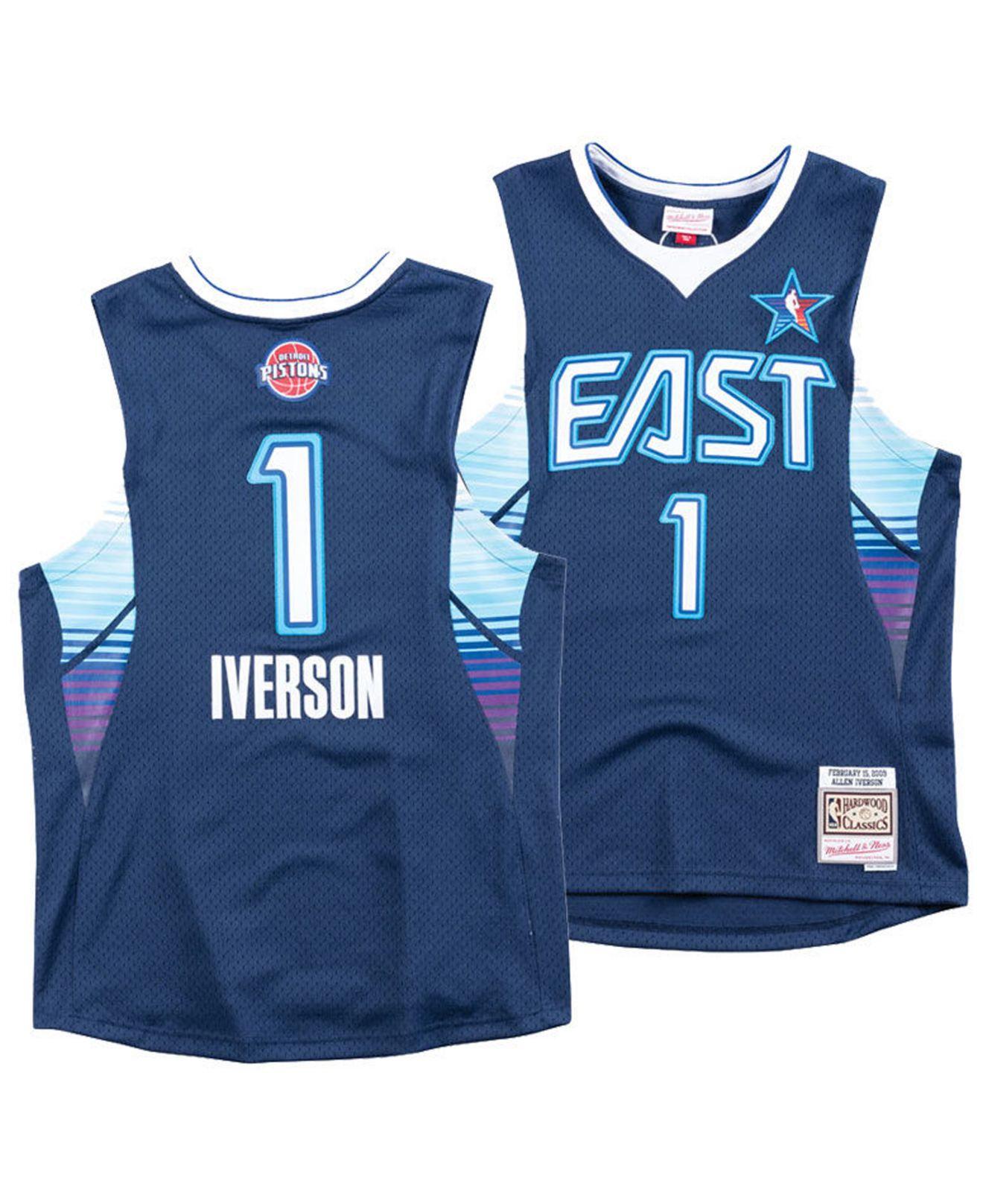 allen iverson pistons jersey