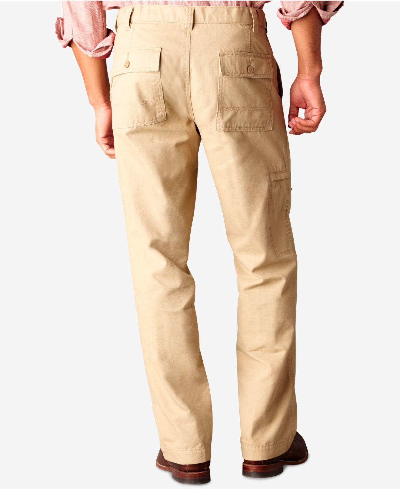 Lyst Dockers D3 Classic Fit Comfort Cargo Flat Front Pants in Natural