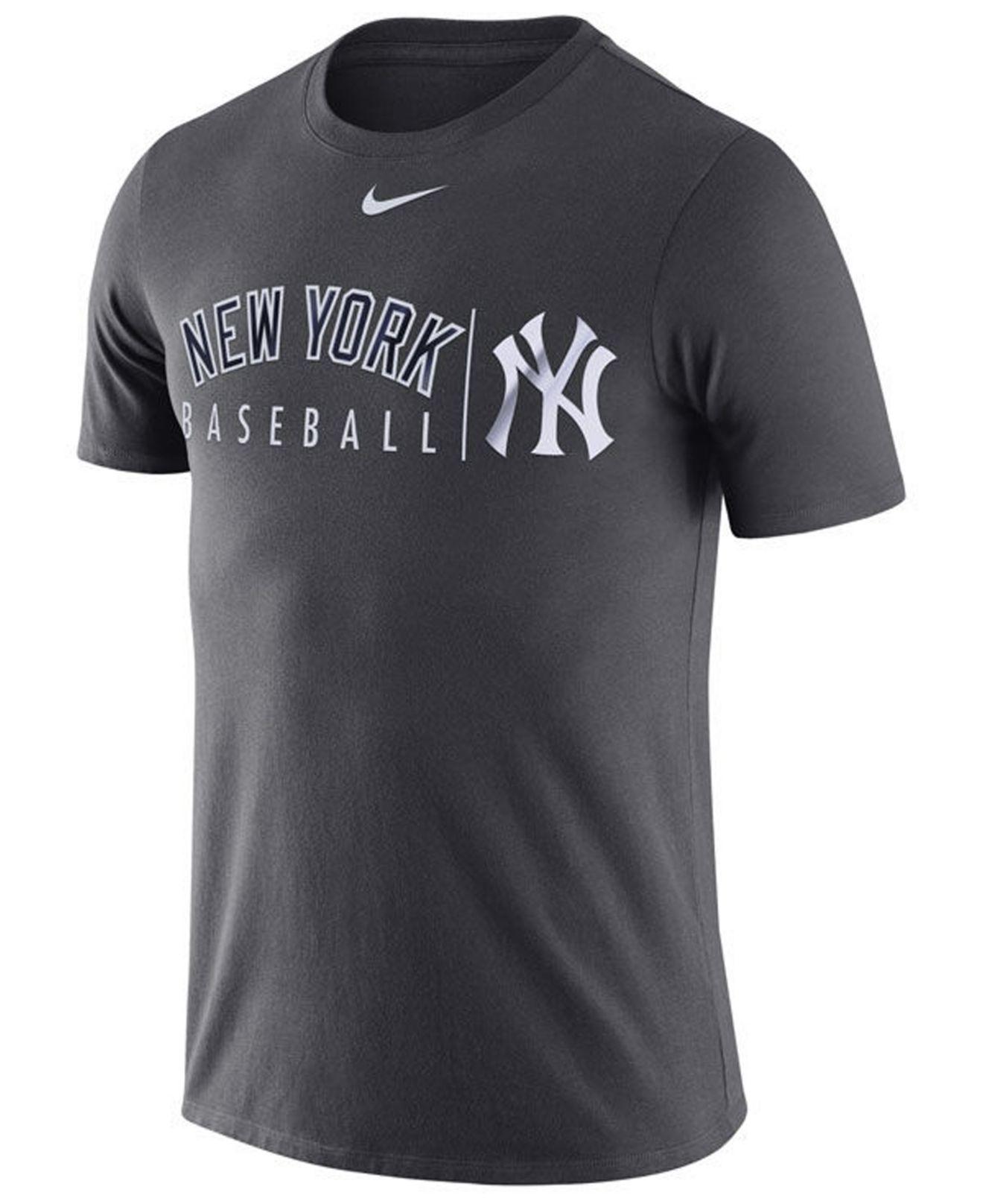 Lyst - Nike New York Yankees Dri-fit Practice T-shirt in Gray for Men