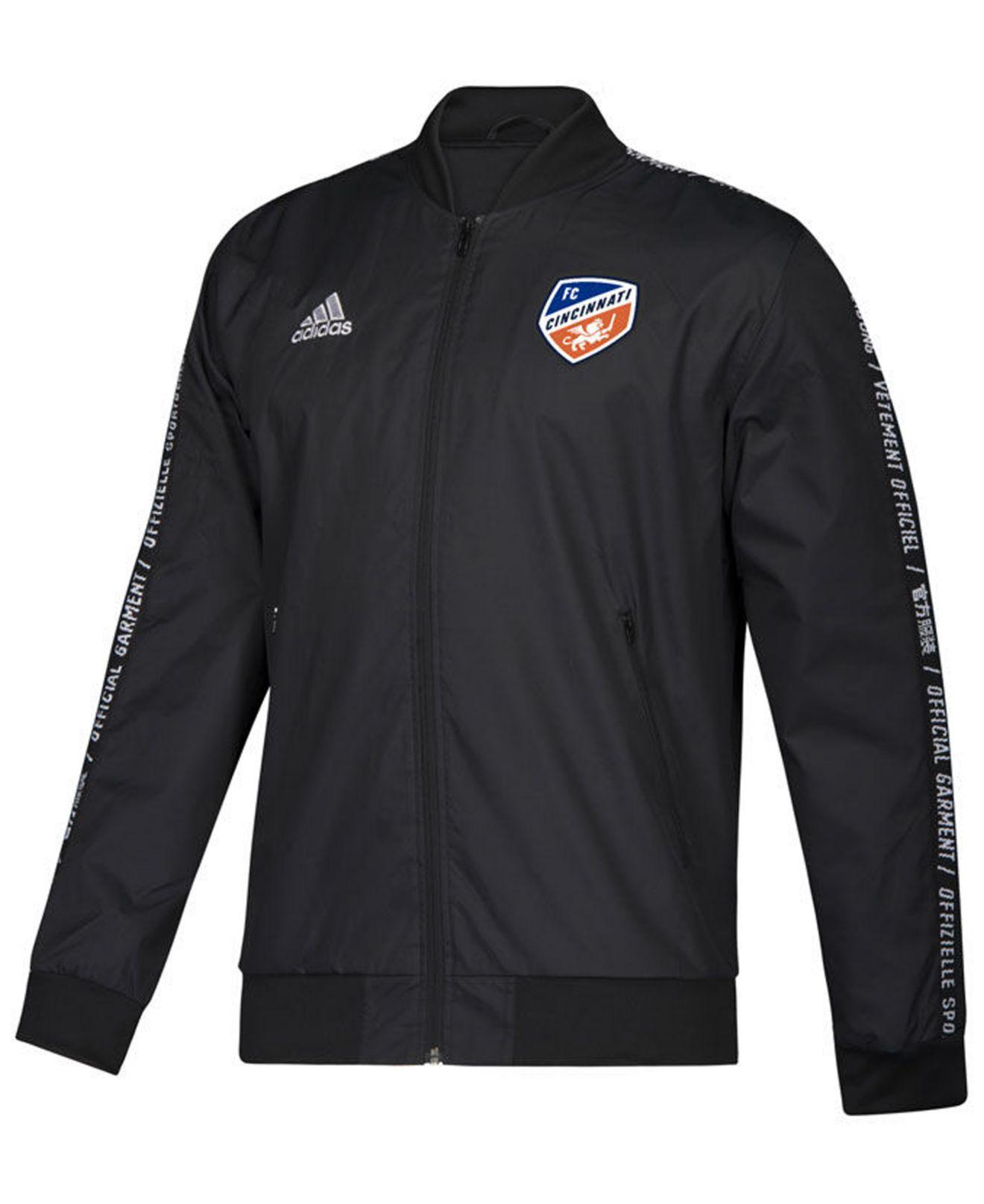 adidas Fc Cincinnati Anthem Jacket in Blue for Men - Lyst