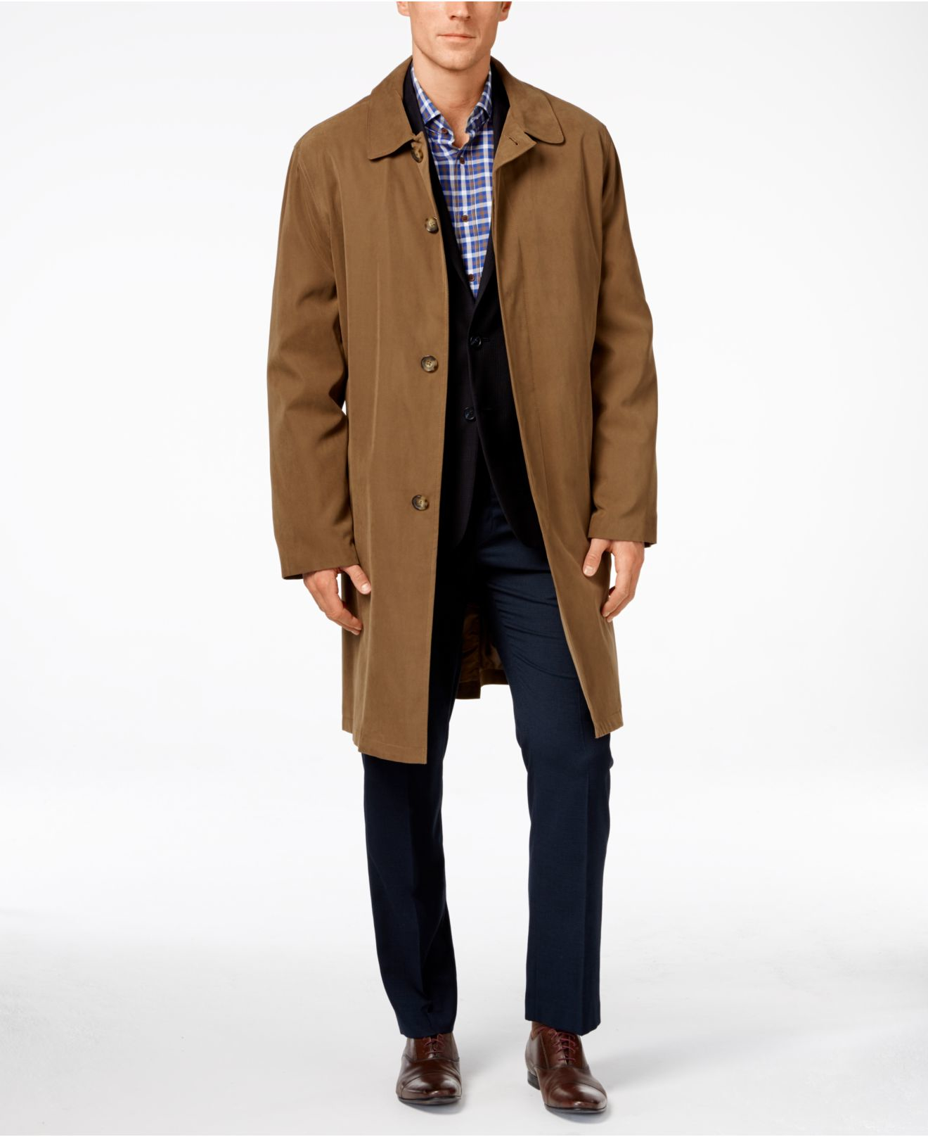 London Fog Fog Coat Durham Rain Coat In Natural For Men Save 42 Lyst