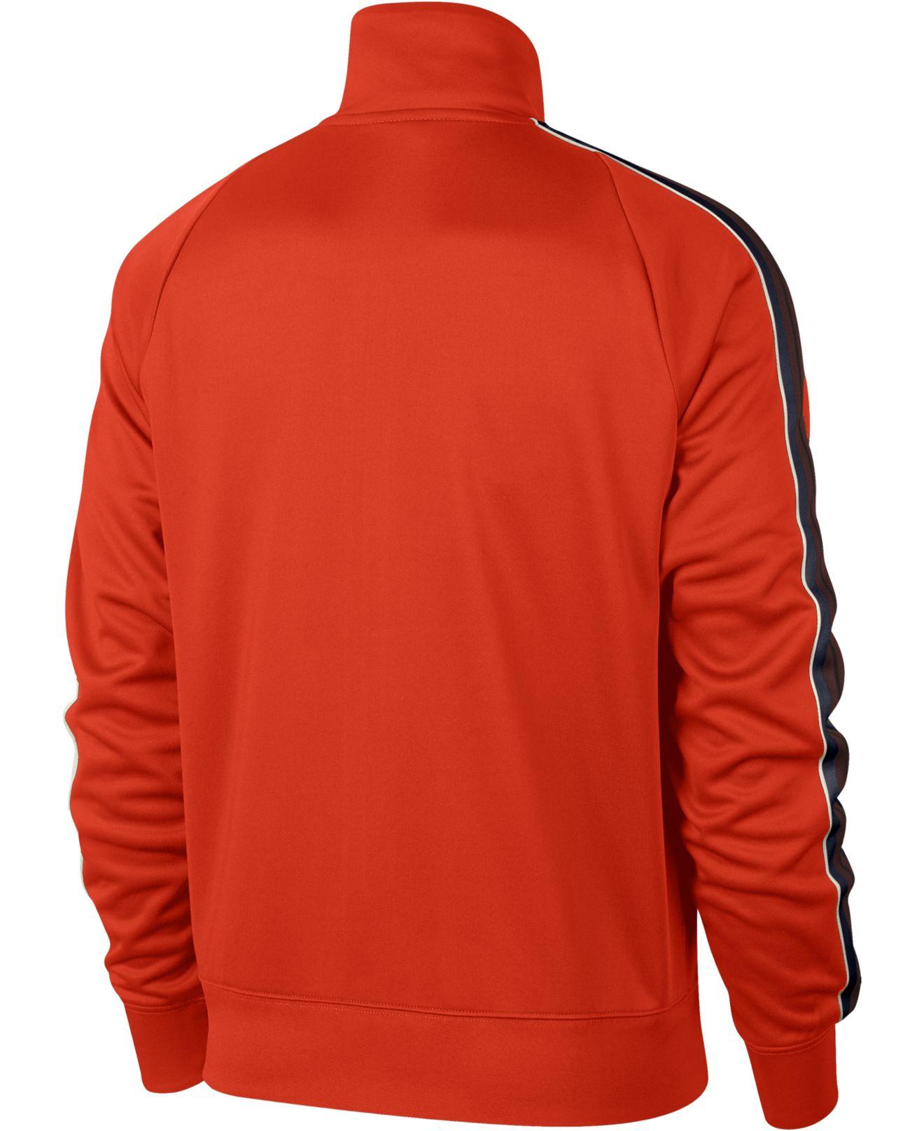 Nike Sportswear Track Jacket in Orange for Men - Lyst