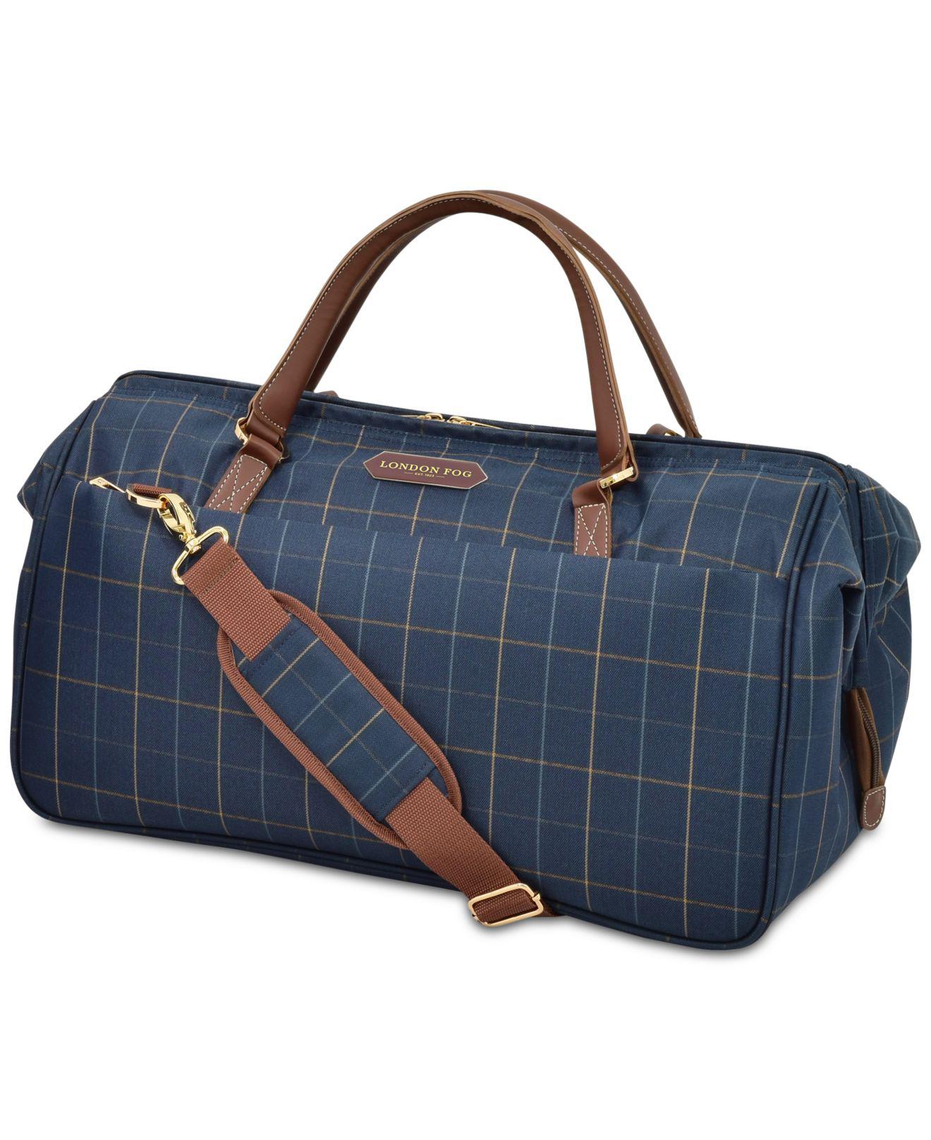 Lyst London Fog Brentwood 20 Duffel Bag Created For Macy S In Blue View Fullscreen