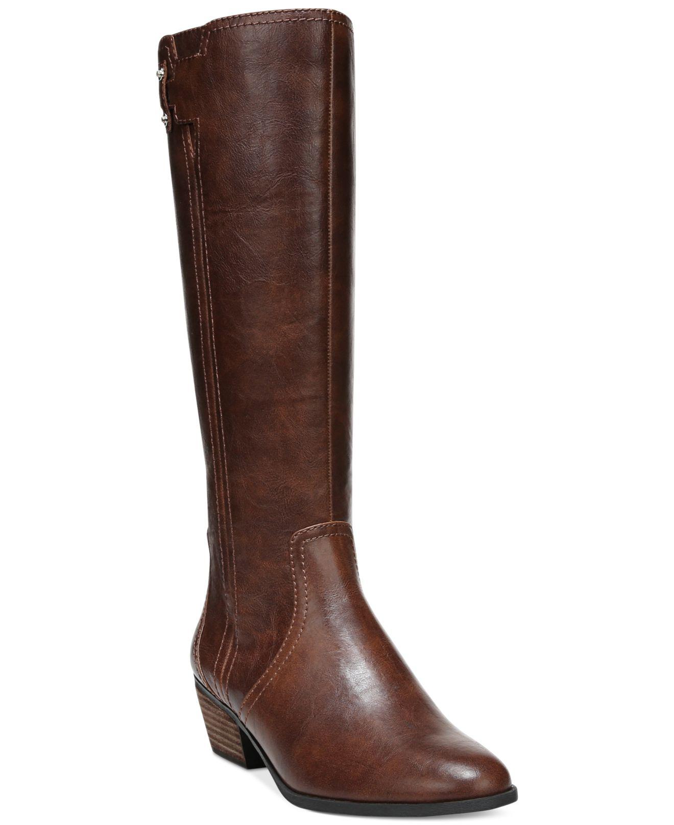 scholl leather boots
