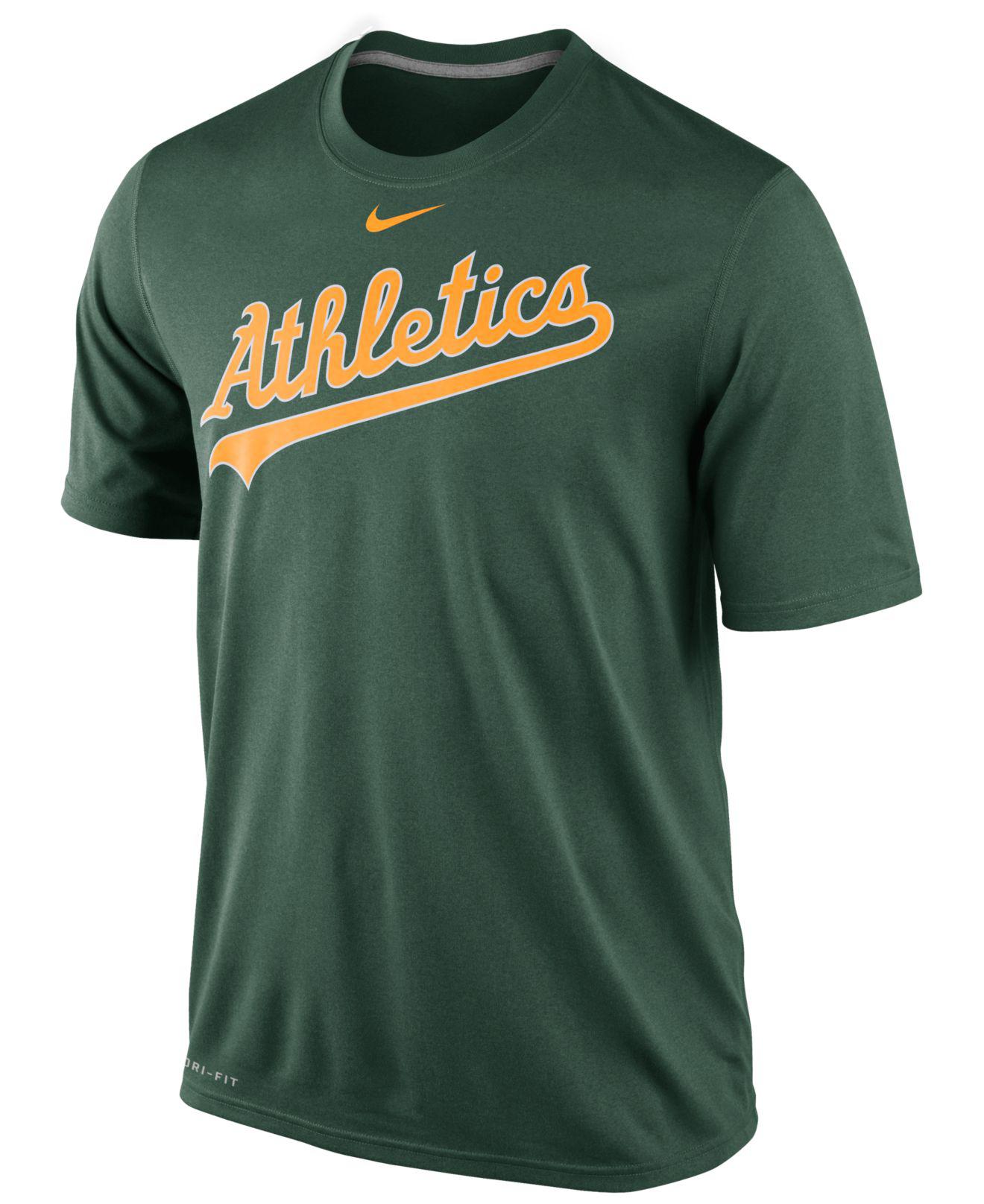 Nike Oakland Athletics Legend Wordmark T-shirt in Green for Men - Lyst