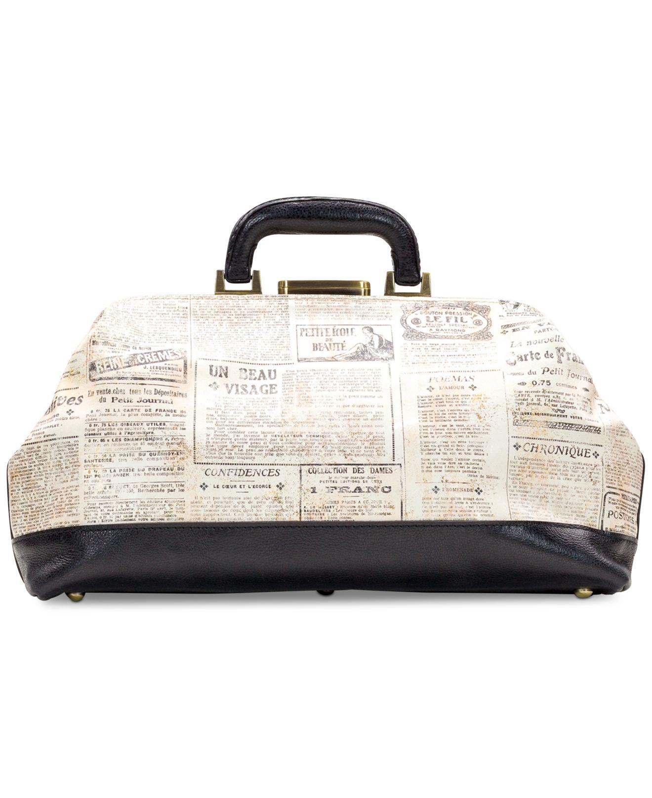 patricia nash newspaper print handbags