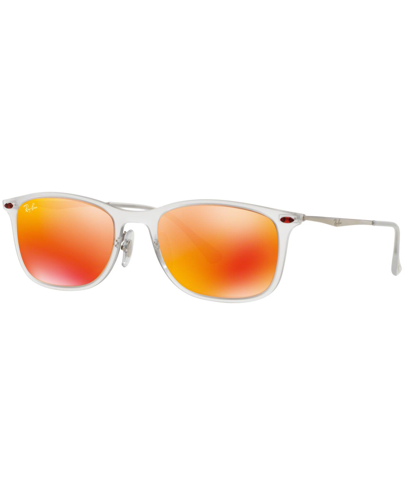 Ray Ban New Wayfarer Light Ray Sunglasses Rb4225 In Orange Lyst 