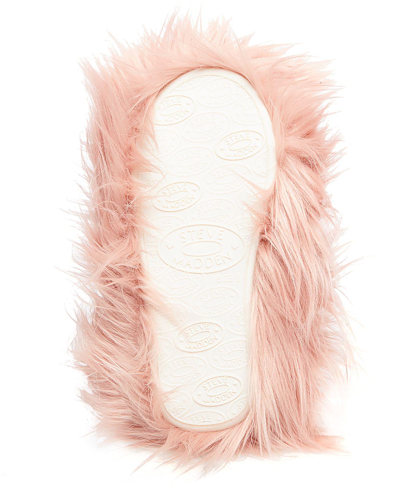 steve madden fuzzy heels