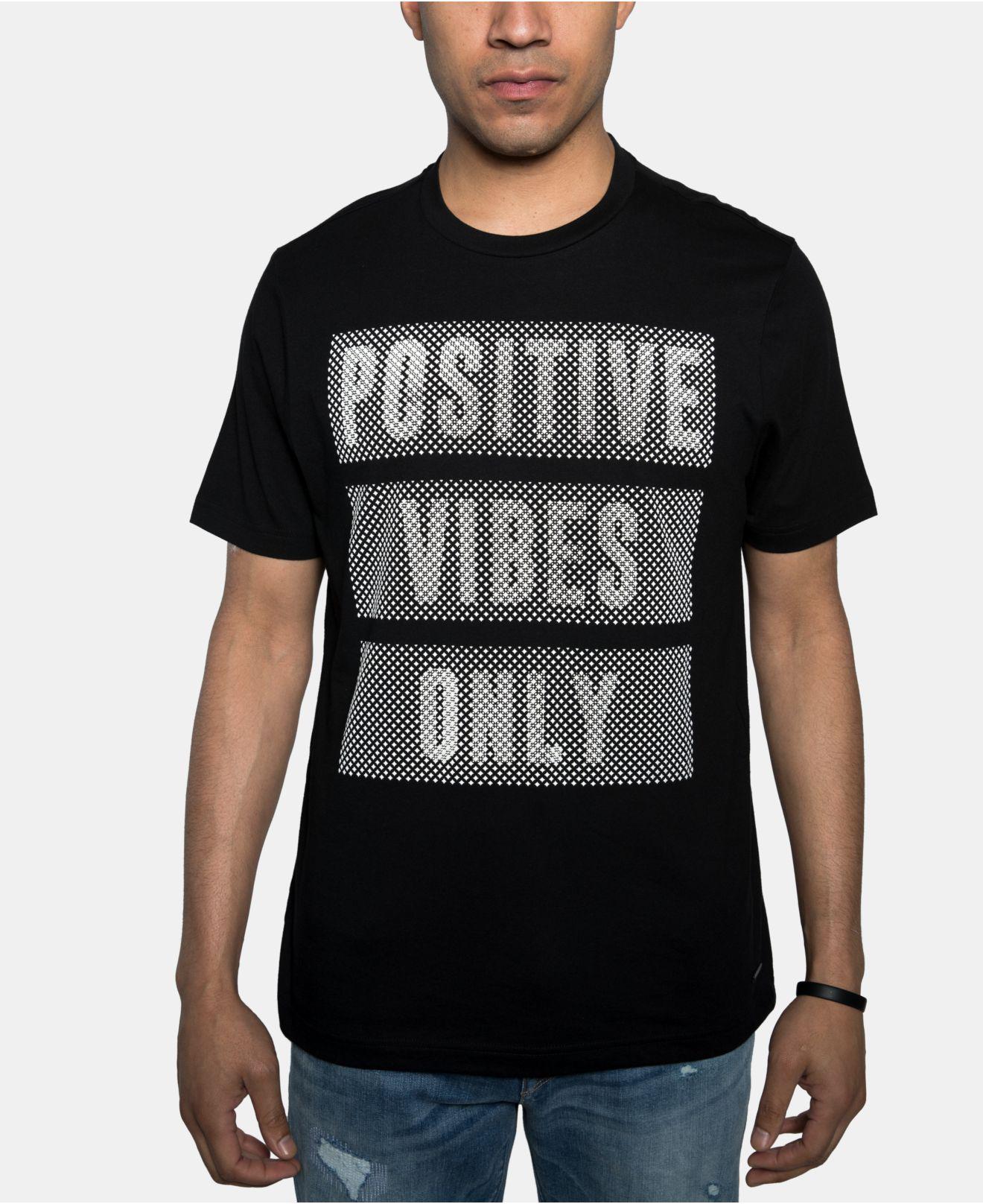 Download Lyst - Sean John Positive Vibes T-shirt in Black for Men ...