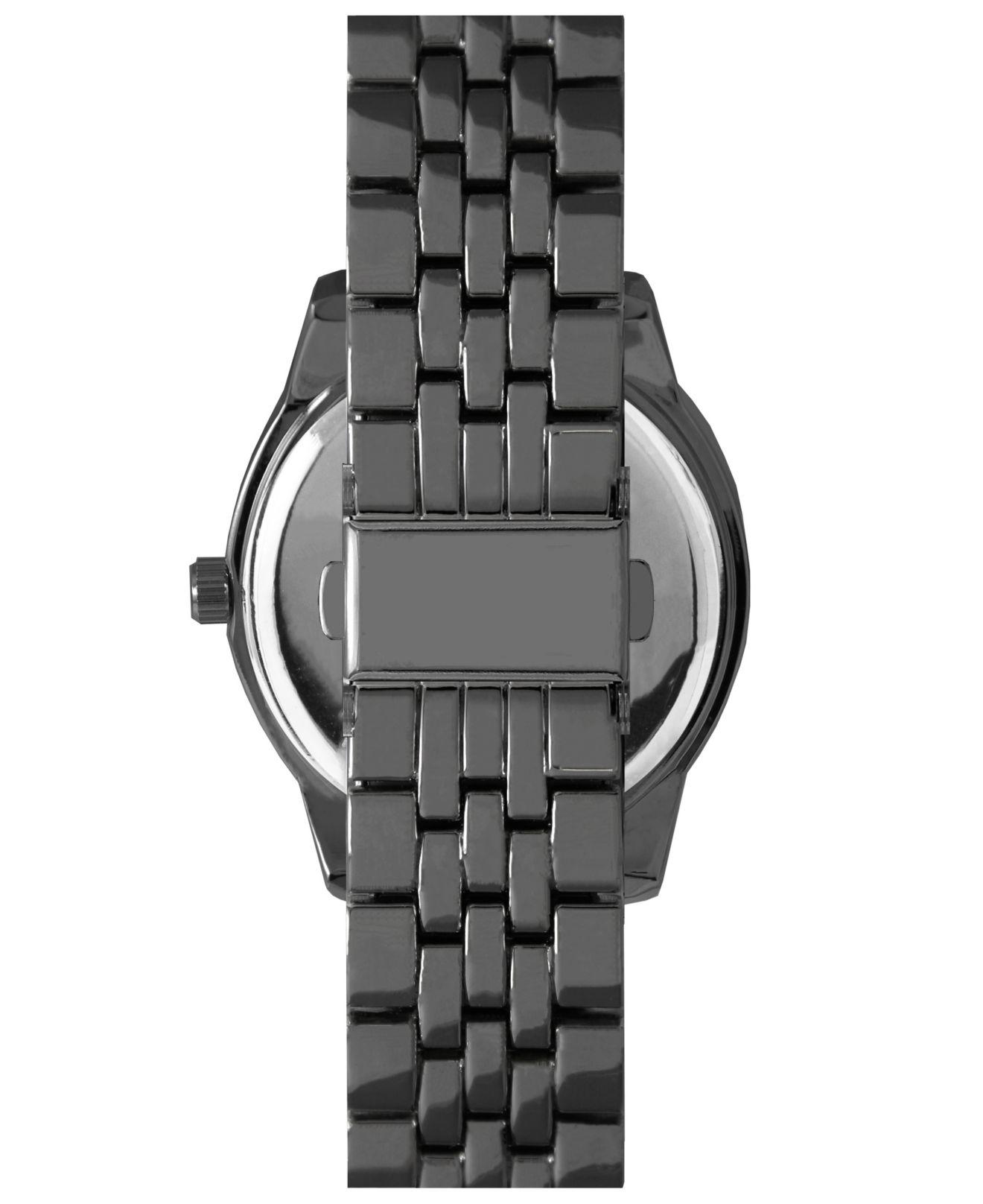 Lyst - Geoffrey Beene Genuine Black Diamond Dial Bracelet Watch in ...