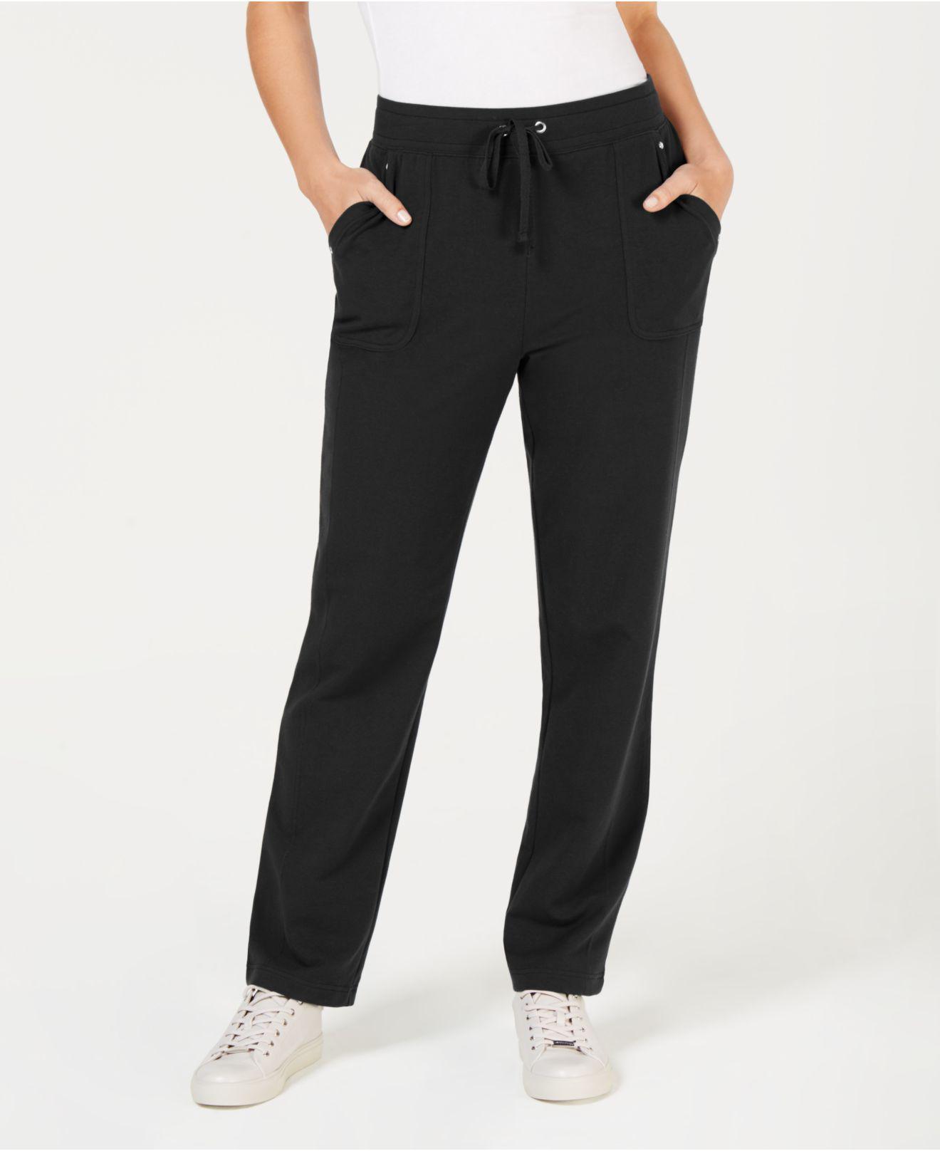 Lyst - Karen Scott Drawstring Straight-leg Pants, Created For Macy's in ...