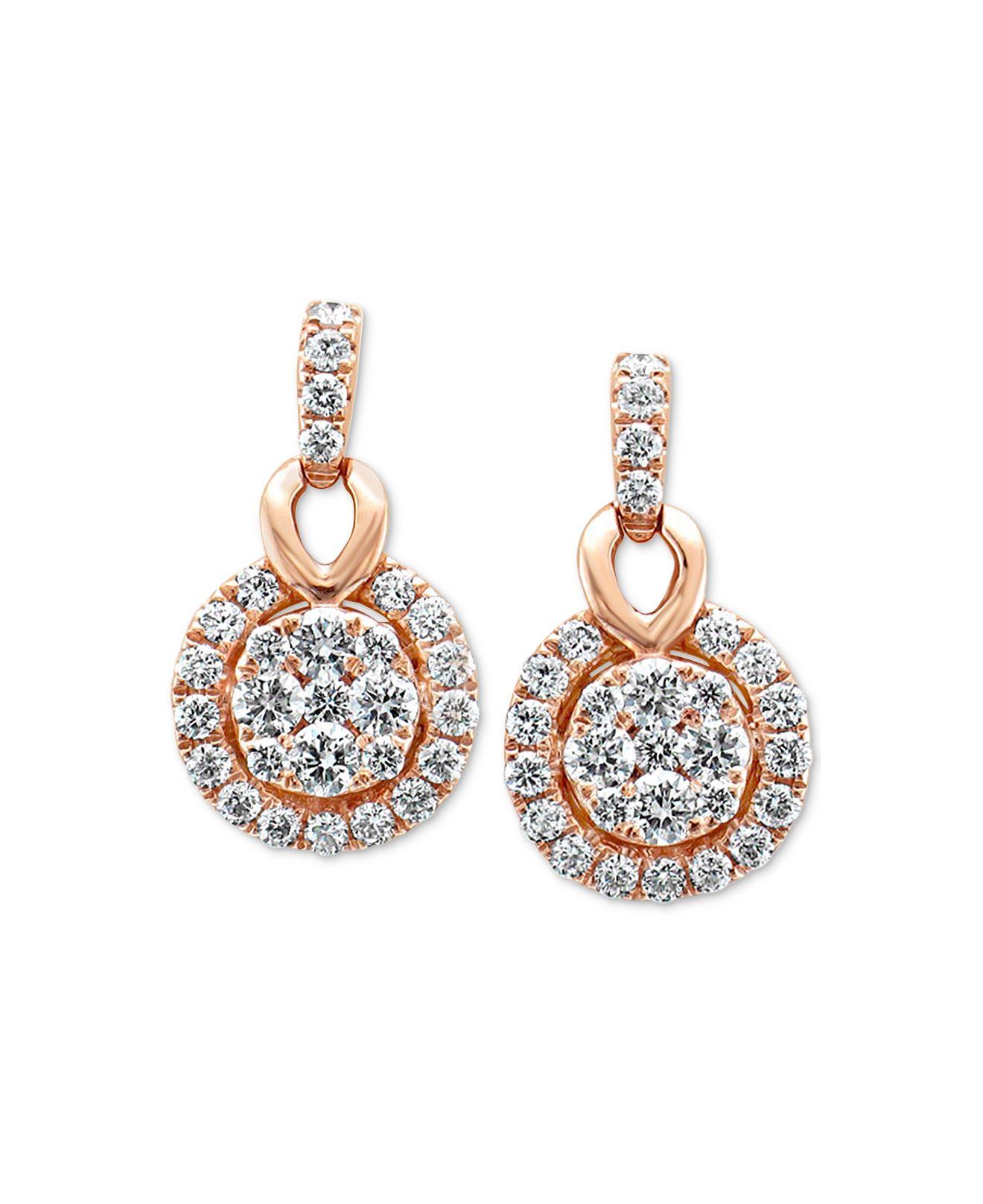 Le Vian ® Vanilla Diamonds® Drop Earrings (11/20 Ct. T.w.) In 14k Rose Gold in Metallic Lyst