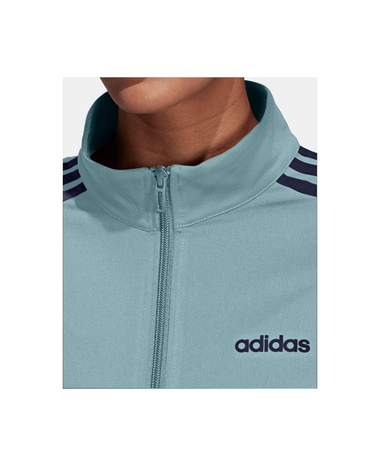 Lyst adidas Essential 3stripe Tricot Track Jacket in Blue