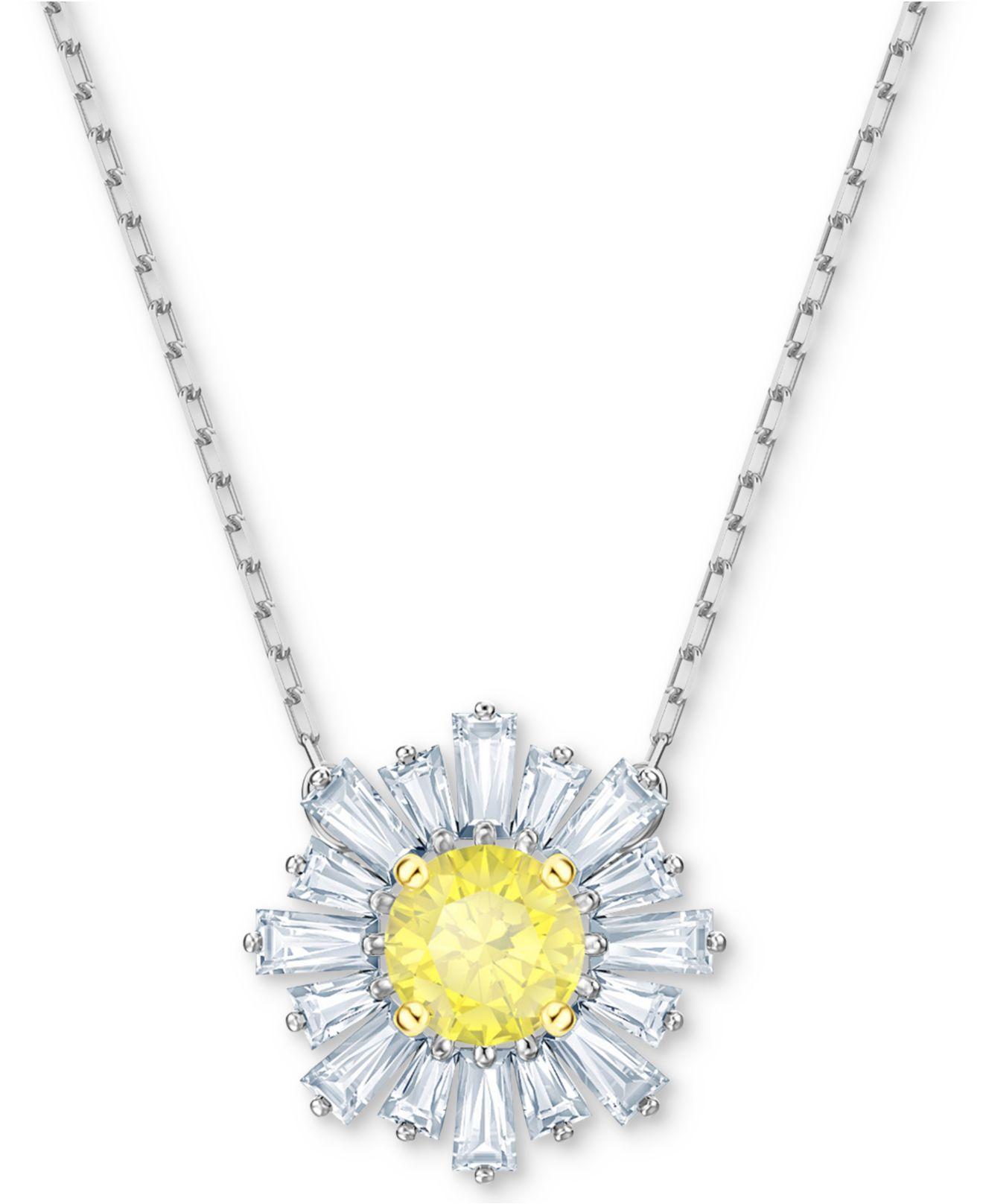 Lyst Swarovski Crystal Sunshine Pendant Necklace, 147/8" + 2
